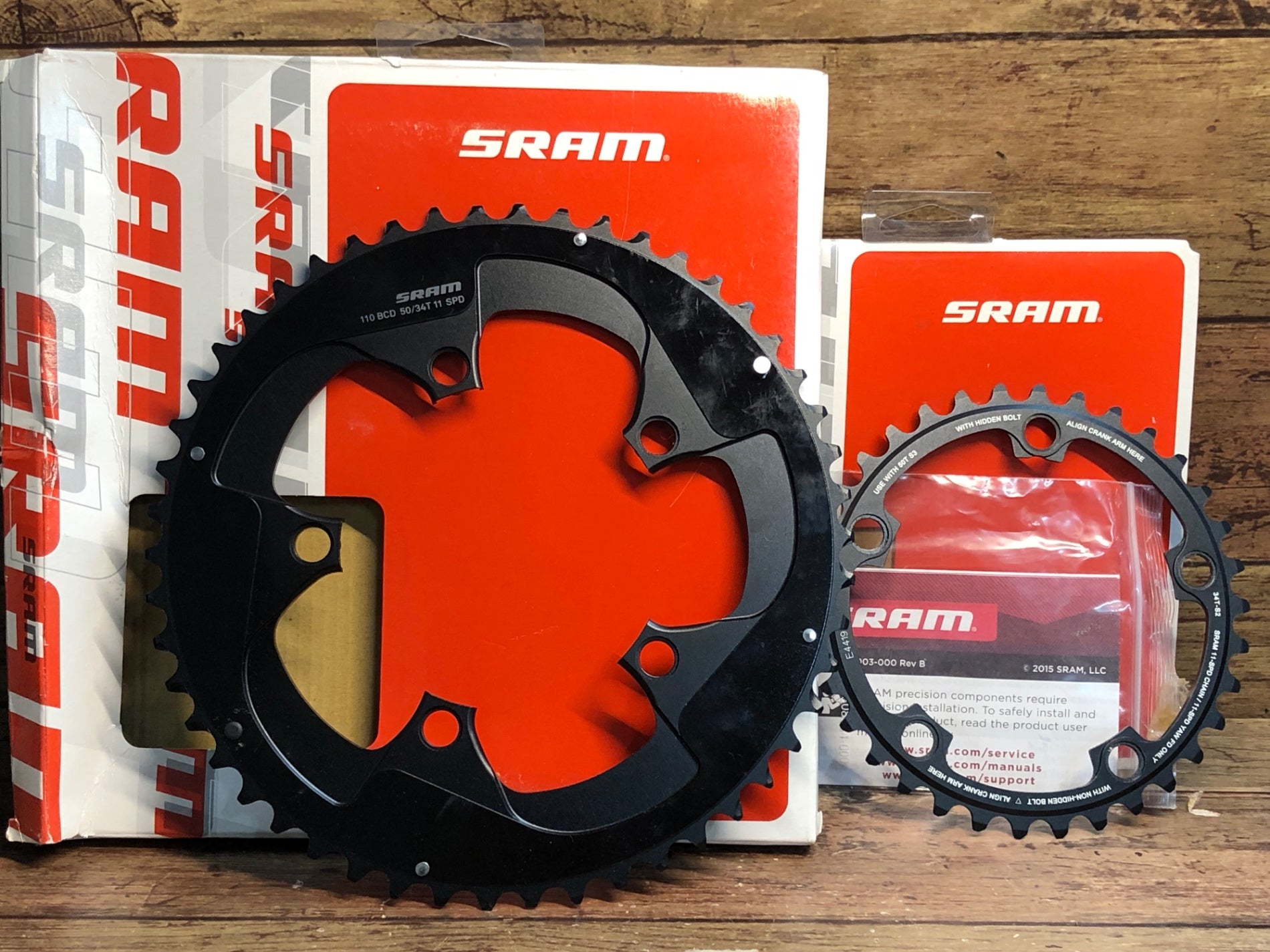 HE464 SRAM RED チェーンリングセット BCD10mm 5ARM 50/34T – BICI