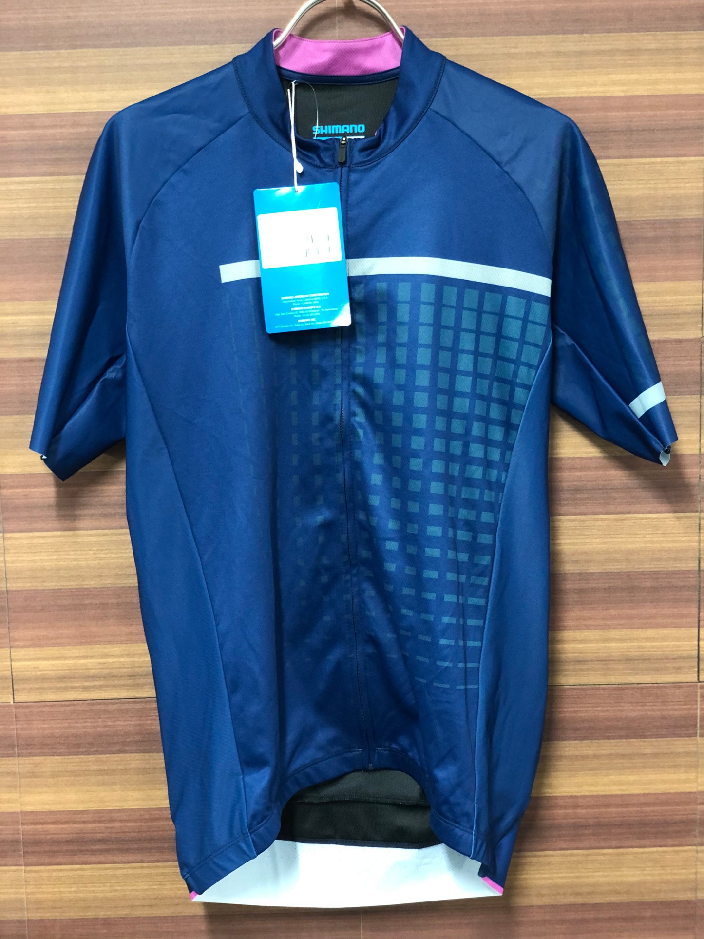 GI196 シマノ SHIMANO 半袖 サイクルジャージ XL 紺