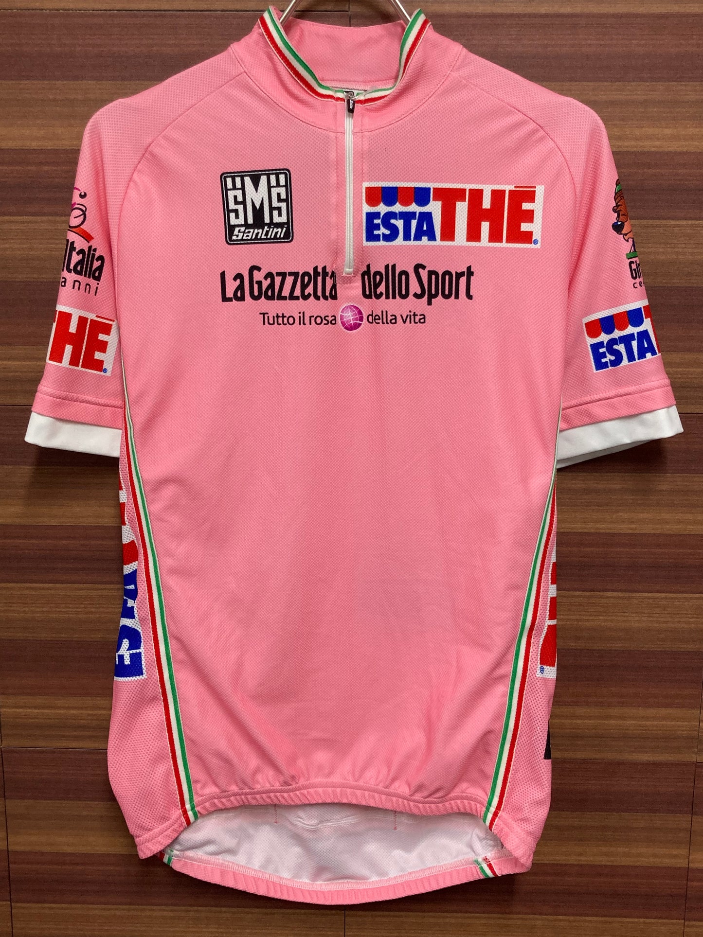 GV914 サンティーニ Santini 半袖 サイクルジャージ ピンク M