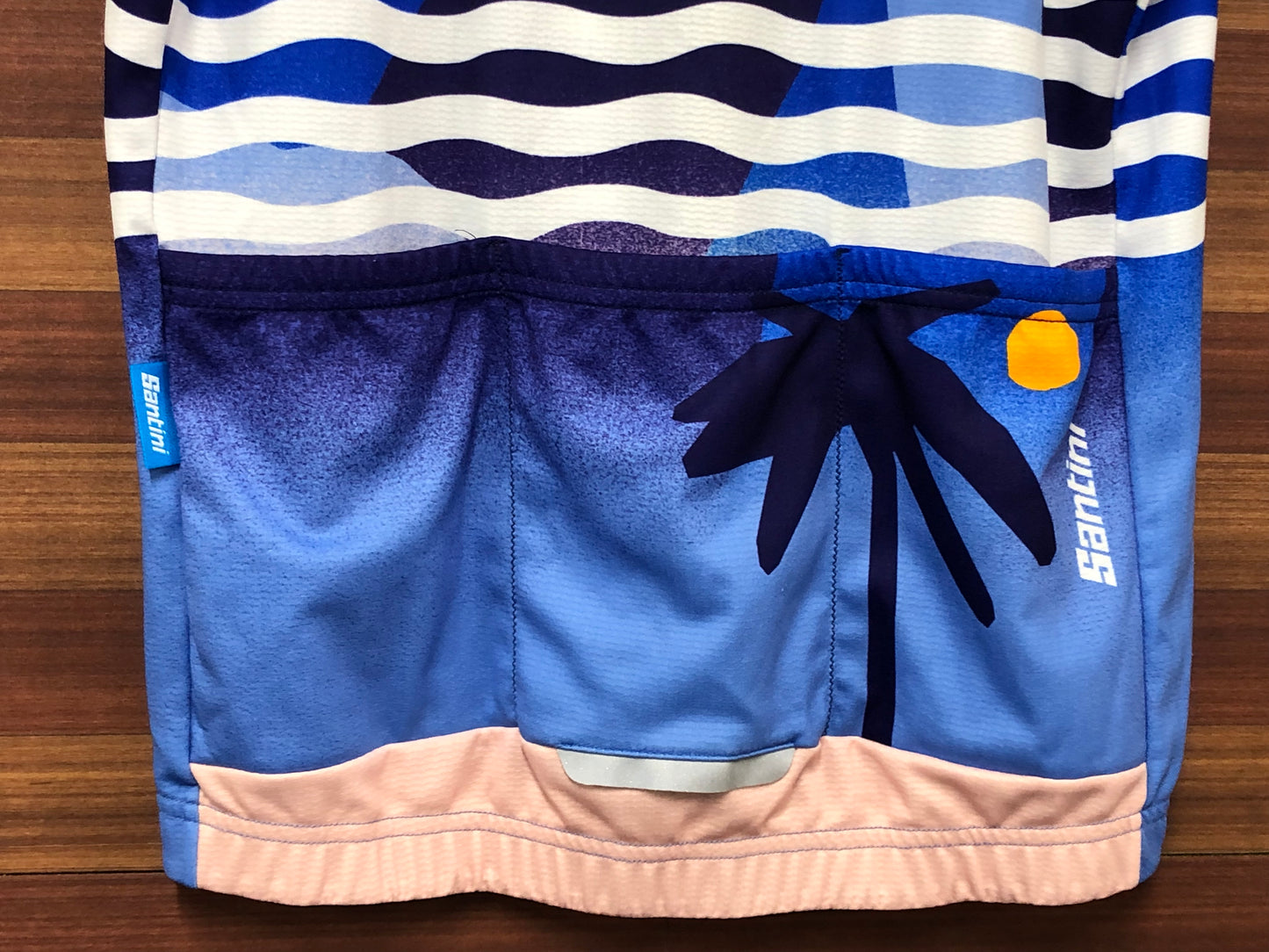 GL310 サンティーニ Santini 半袖サイクルジャージ 青 M PARIS NICE