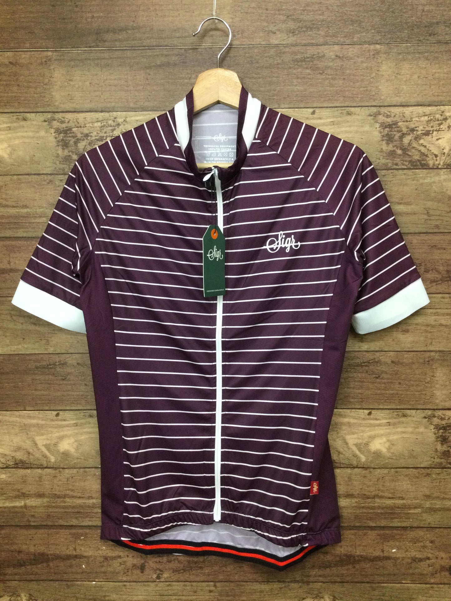 FU434 ★シーガー sigr PURPLE HORIZON 半袖 サイクルジャージ M