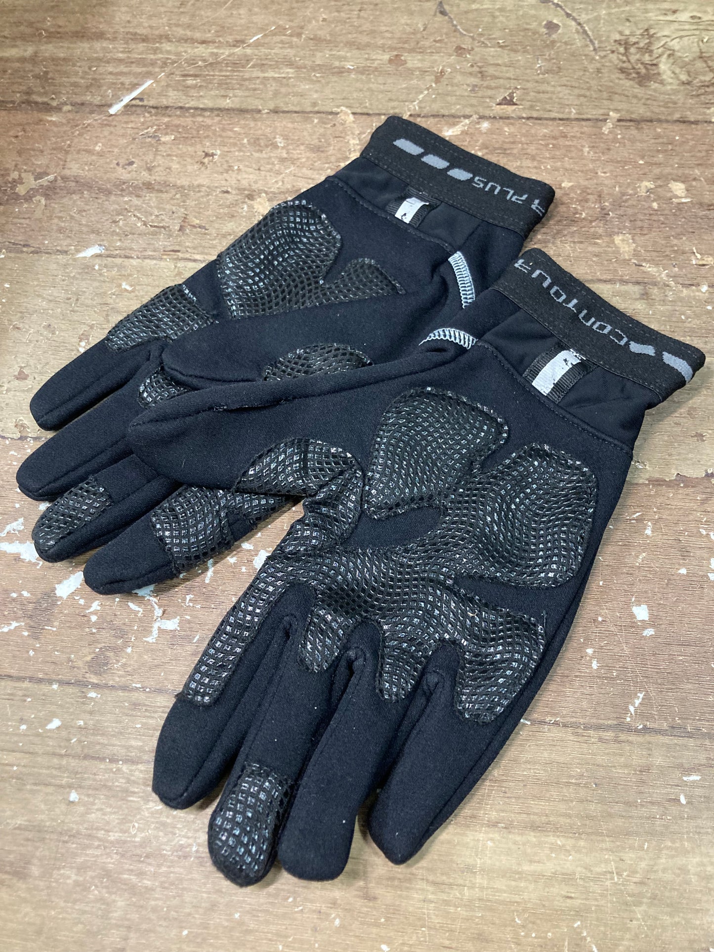 FX214 デマルキDE MARCHI CONTOUR PLUS 長指グローブ 黒 裏起毛 M
