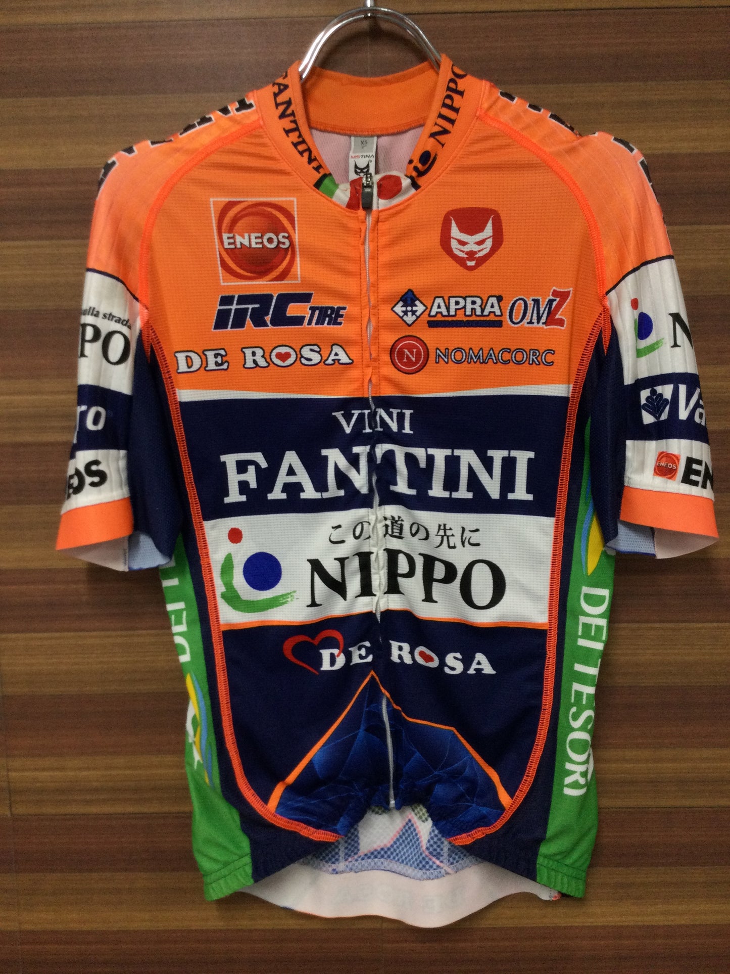 GP092 MS TINA 半袖サイクルジャージ NIPPO オレンジ 紺 XS
