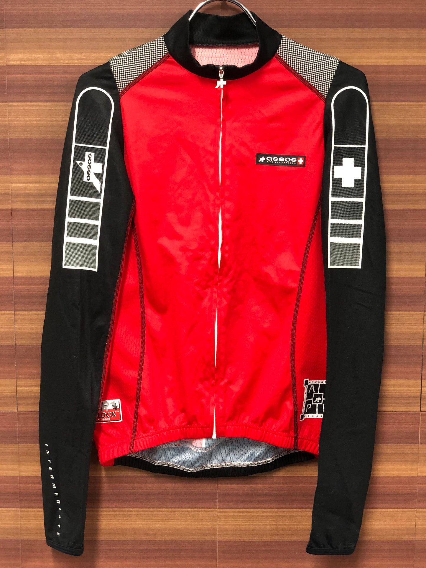 GV451 アソス ASSOS 長袖サイクルジャージ S 赤