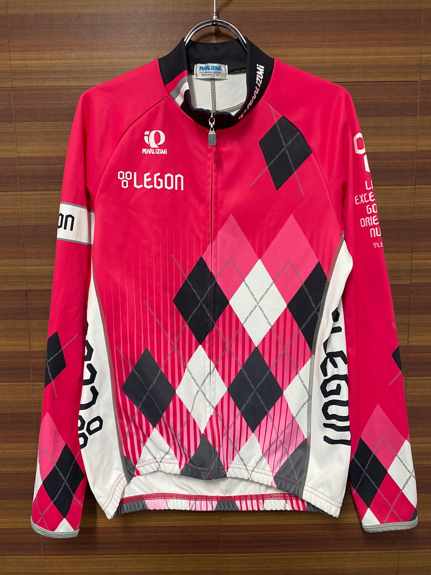 HB172 パールイズミ PEARL iZUMi 長袖 サイクルジャージ 裏起毛 LEGON ピンク M