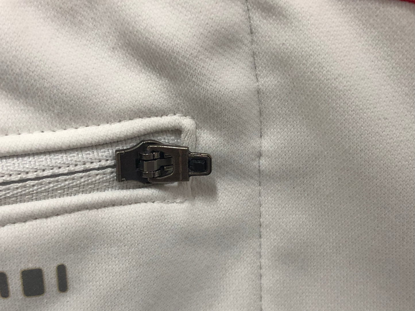 GZ015 パールイズミ PEARL iZUMi 長袖 サイクルジャケット 白 M 裏起毛 ※擦れ