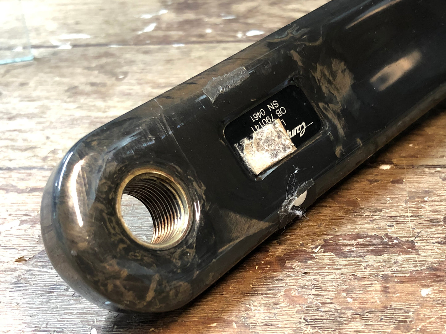 GZ748 カンパニョーロ CAMPAGNOLO レコード RECORD クランクセット 53/39T UT 170mm インナーチェーンリング STRONGLIGHT Enduro セラミックベアリング付属 ※ガリ傷あり