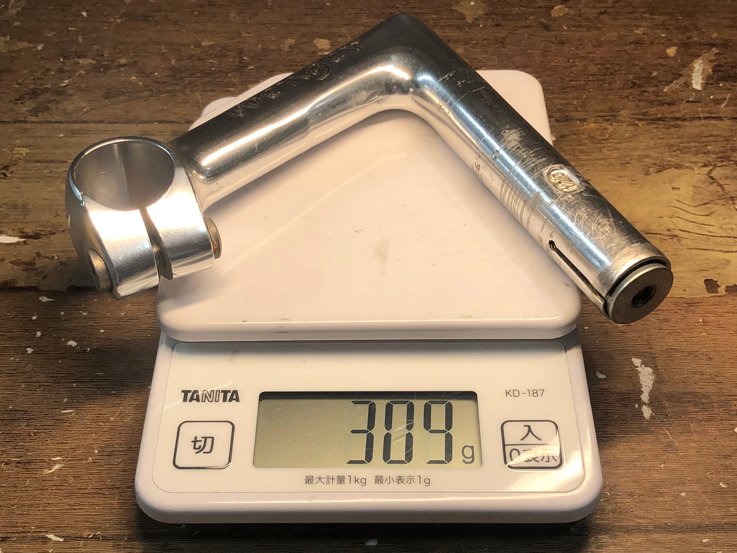 GW296 3T 3ttt Wenger スレッド クイル ステム 120mm Φ25.4 コラム径22.2mm ※傷あり