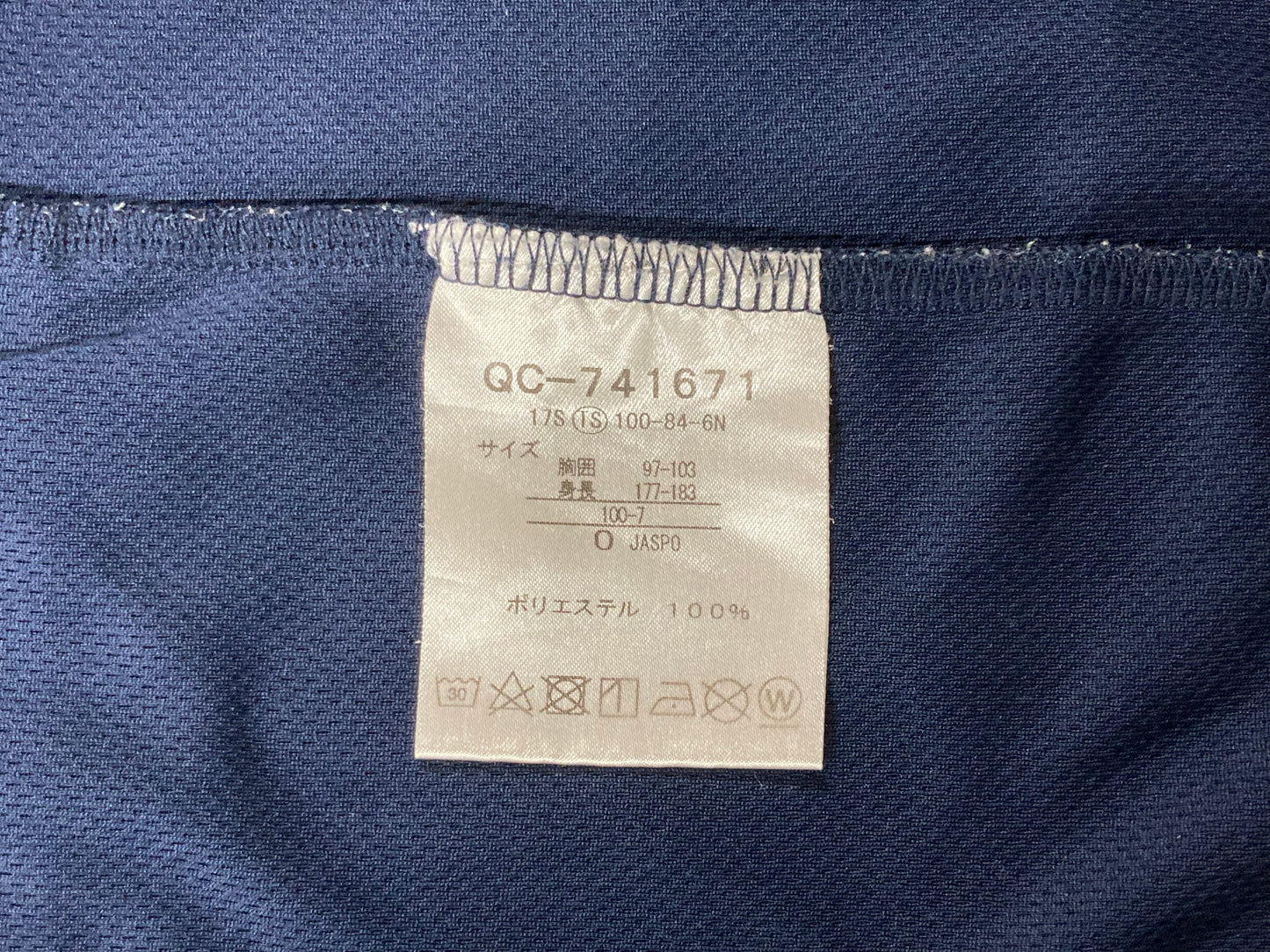GX981 ルコックスプルティフ le coq sportif 半袖 サイクルジャージ 紺 O ※ほつれ