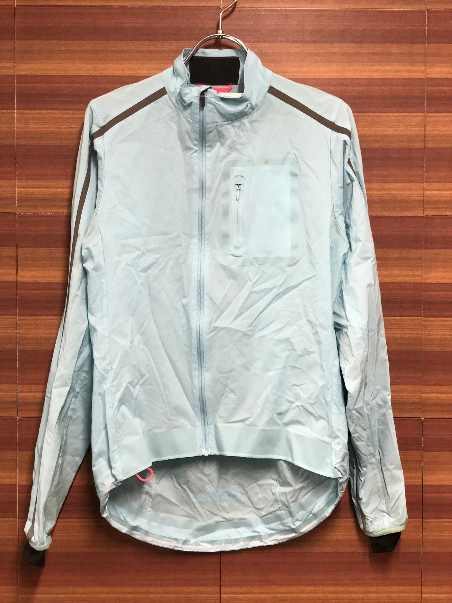 HN080 ラファ Rapha ウィンドブレーカー 水色 XS ※汚れあり