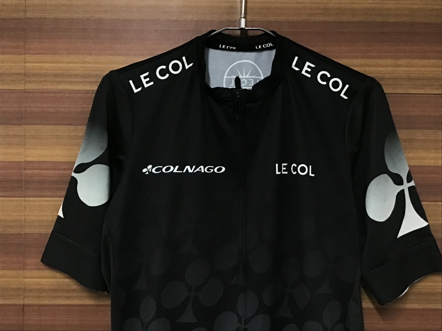 GH557 ルコル LE COL 半袖 サイクルジャージ 黒 S