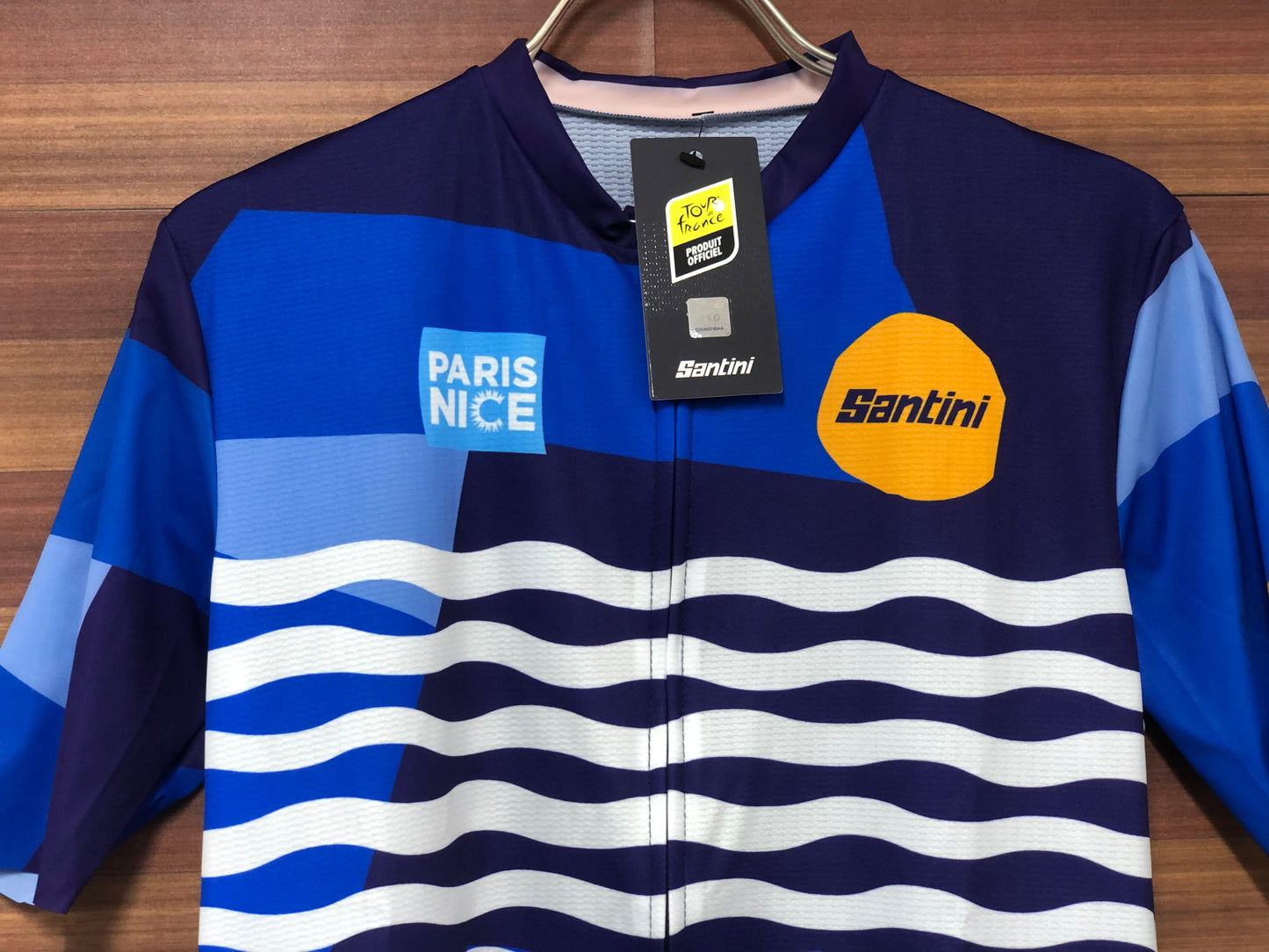GL310 サンティーニ Santini 半袖サイクルジャージ 青 M PARIS NICE