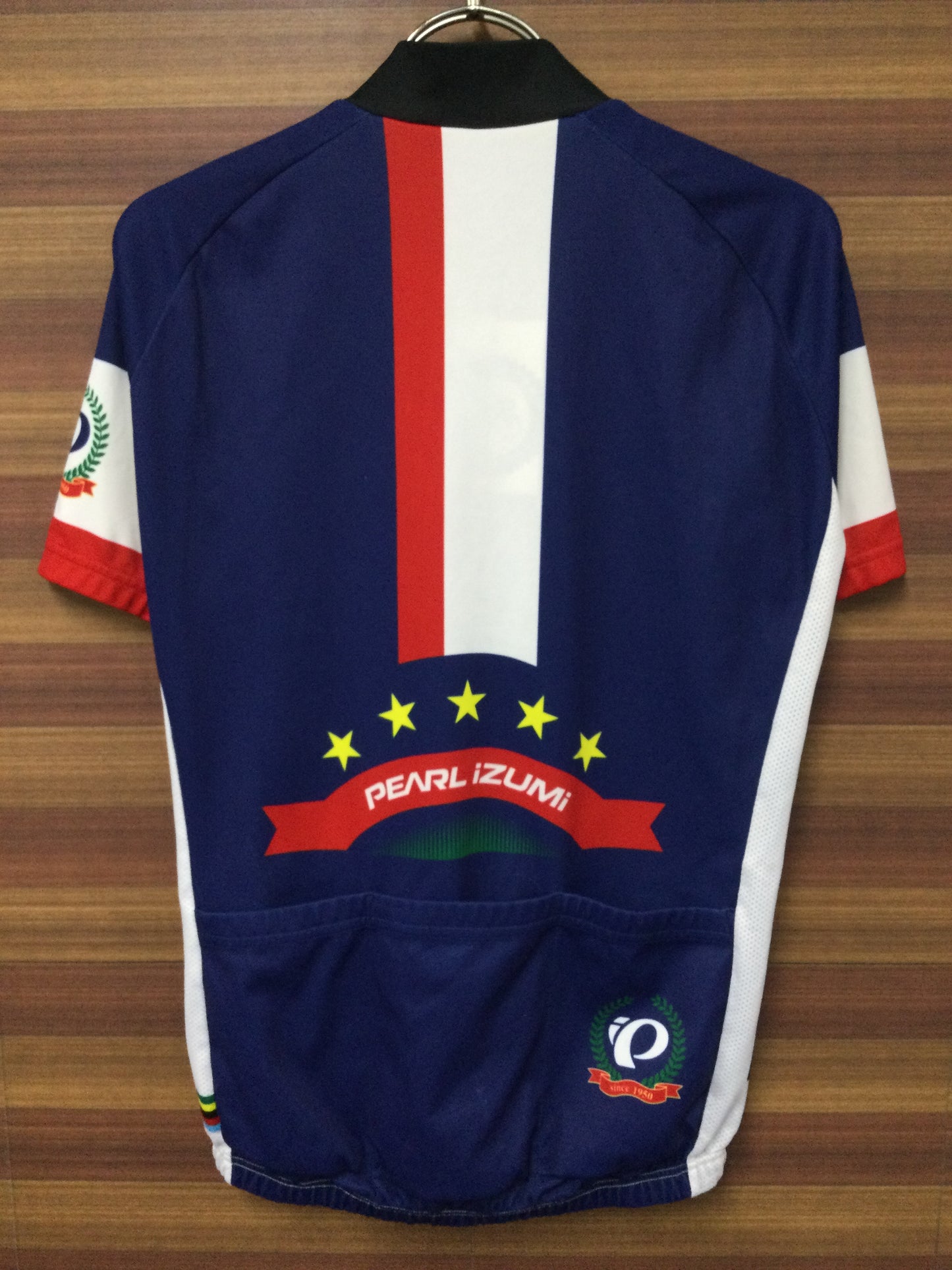 GO507 パールイズミ PEARL iZUMi 半袖 サイクルジャージ 青/白 S