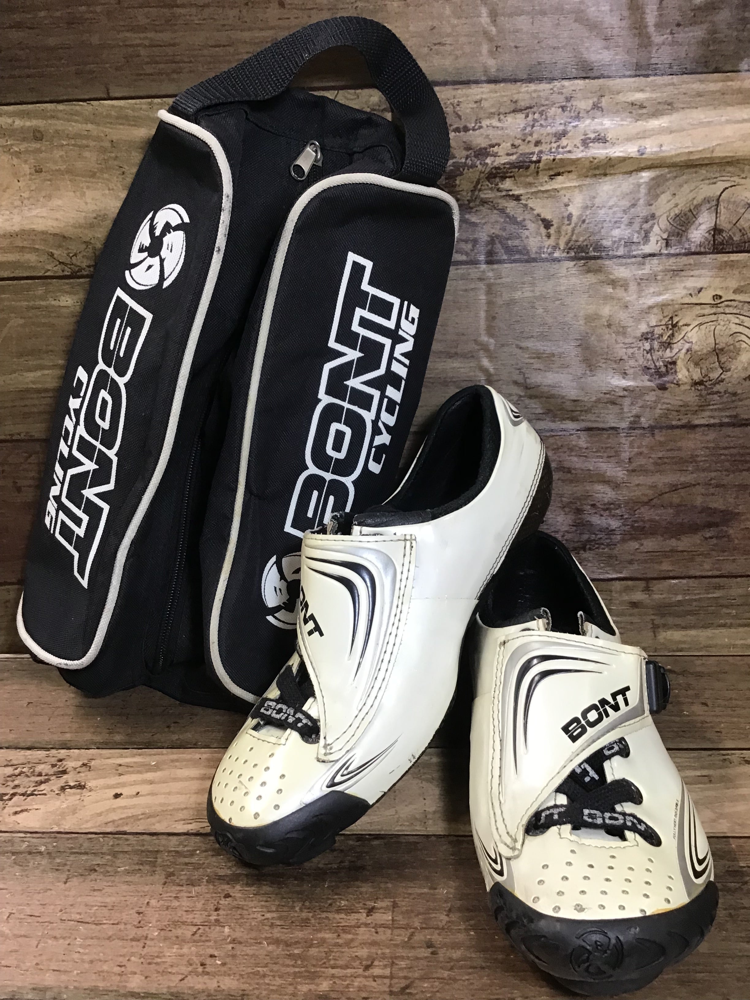 HJ615 ボント BONT VAYPOR ビンディングシューズ 白黒 6 1/2