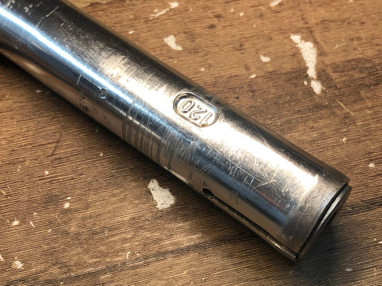GW296 3T 3ttt Wenger スレッド クイル ステム 120mm Φ25.4 コラム径22.2mm ※傷あり