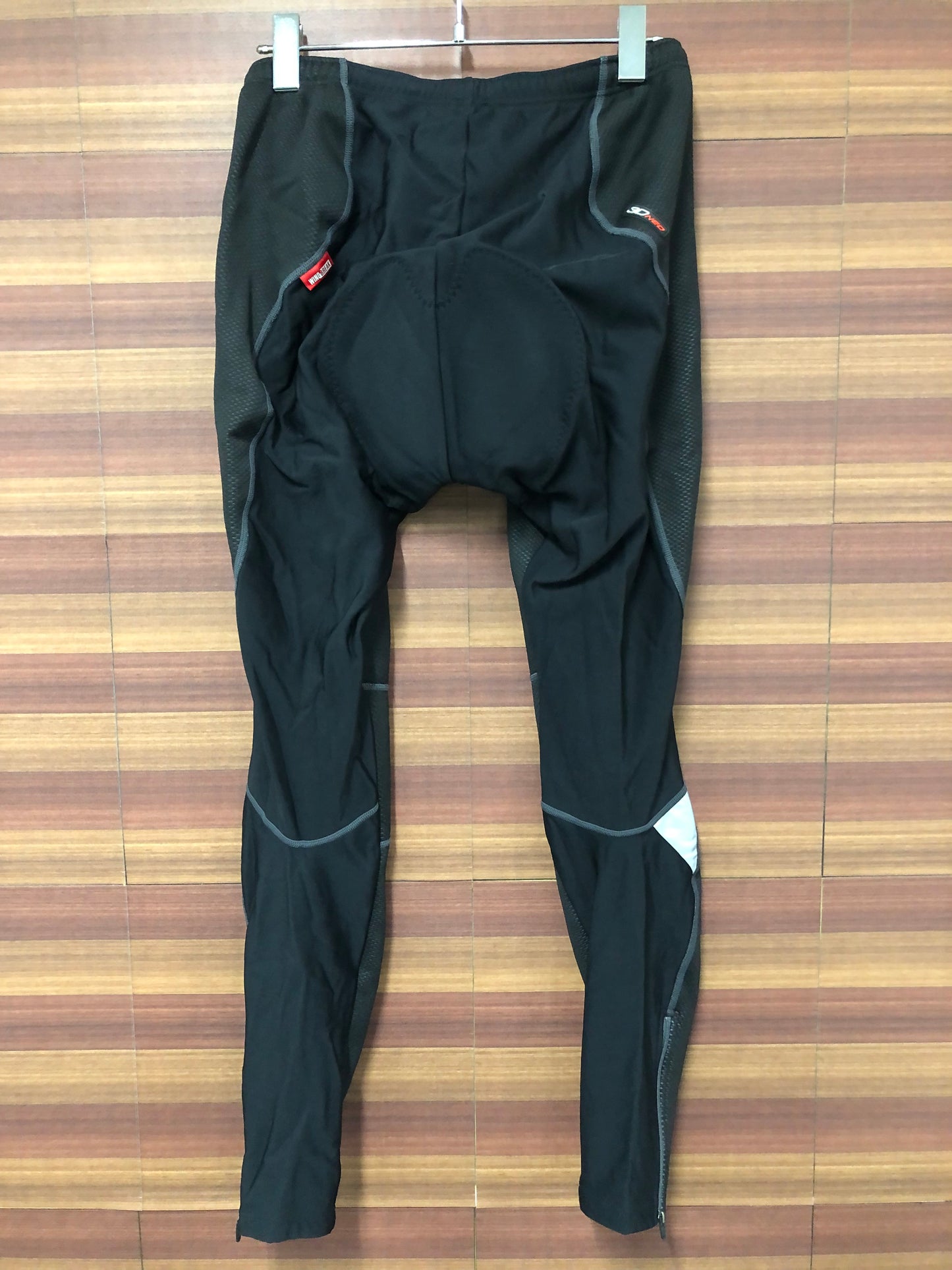 GE193 パールイズミ PEARLiZUMi ウィンドブレーク 裏起毛 レーサータイツ 黒 L