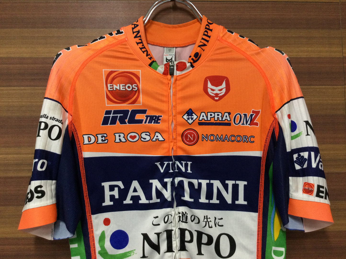 GP092 MS TINA 半袖サイクルジャージ NIPPO オレンジ 紺 XS