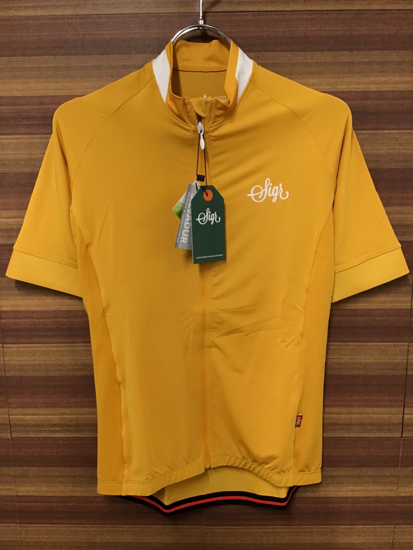 GY182 ★シーガー Sigr SOLROS MAN 半袖サイクルジャージ オレンジ S
