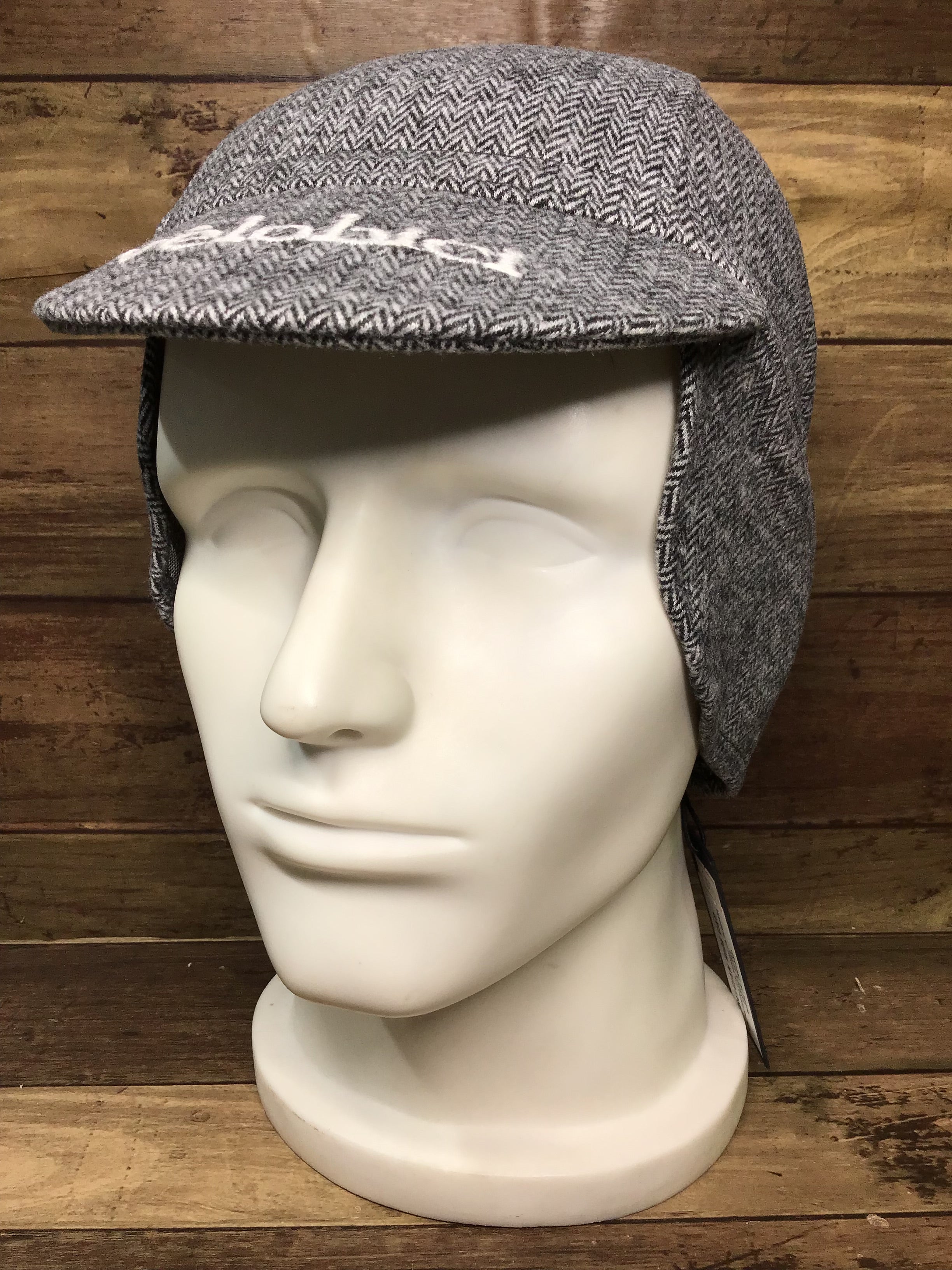 HM300 VELOBICI ヴェロビチ Belgian Cap サイクルキャップ Fawn Herringbone グレー L/XL - ウエア