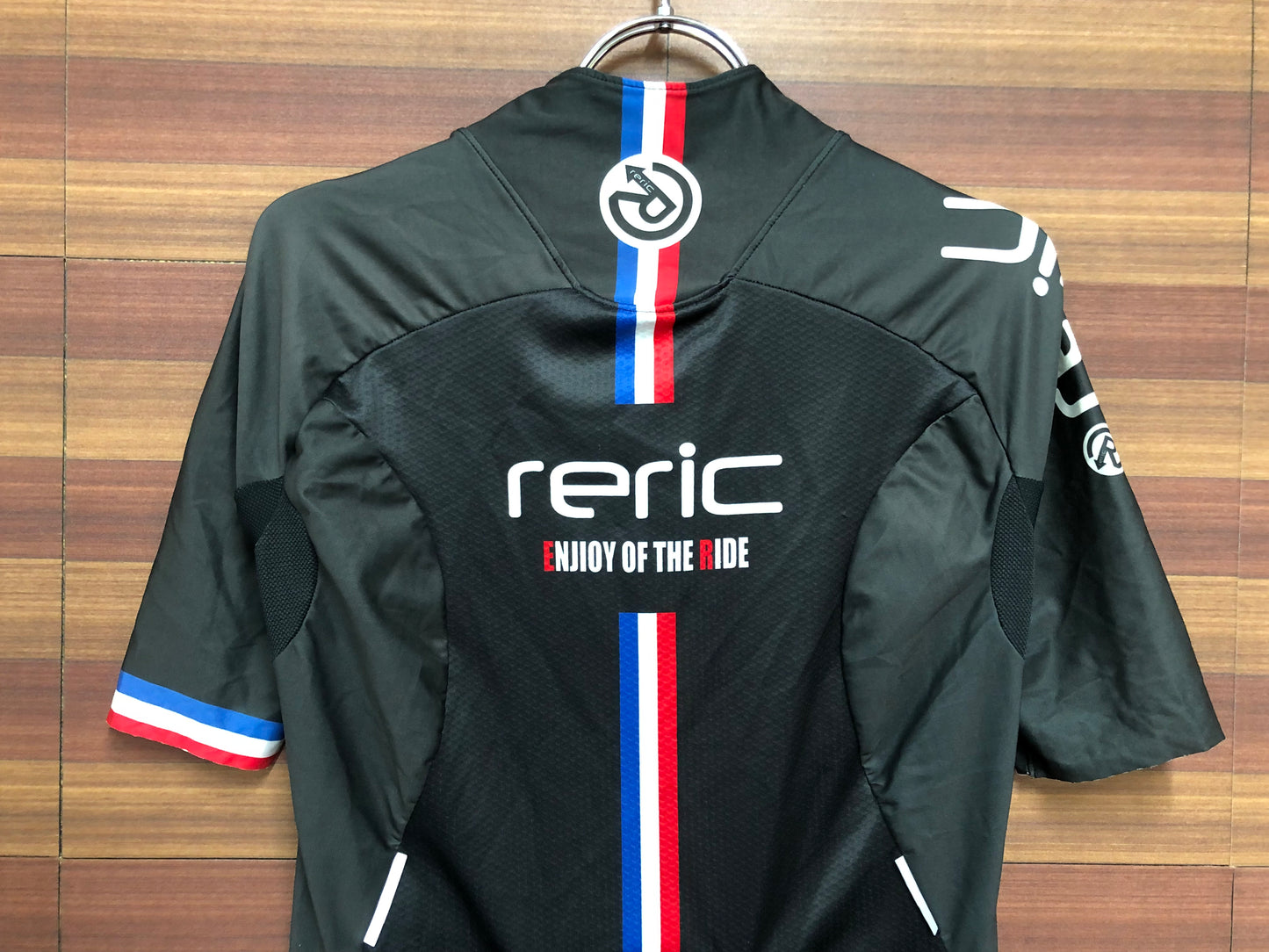 HA046 レリック reric 半袖サイクルジャージ 黒 S ほつれあり