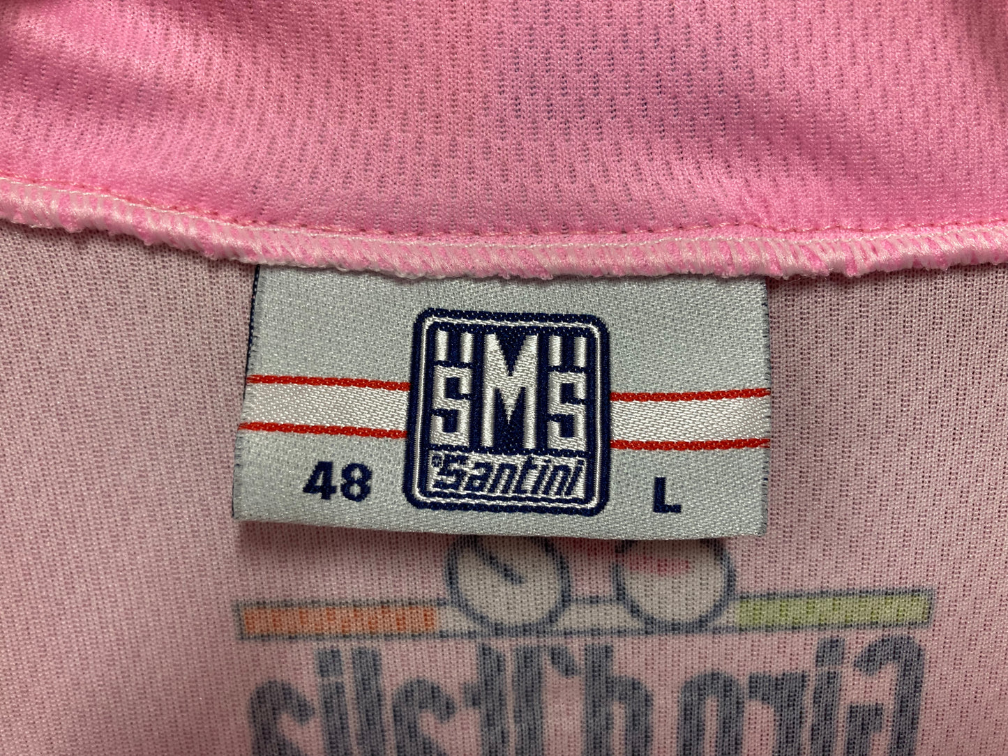 GV913 サンティーニ Santini 半袖 サイクルジャージ ピンク L