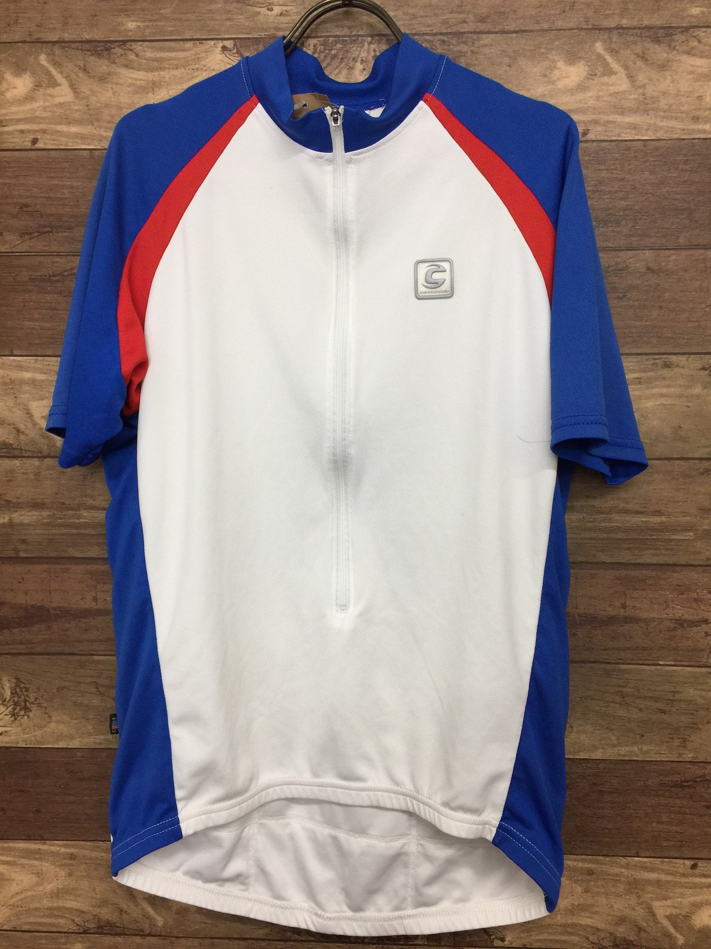 DG975 キャノンデール cannondale 半袖 サイクルジャージ L 白青 211023768000