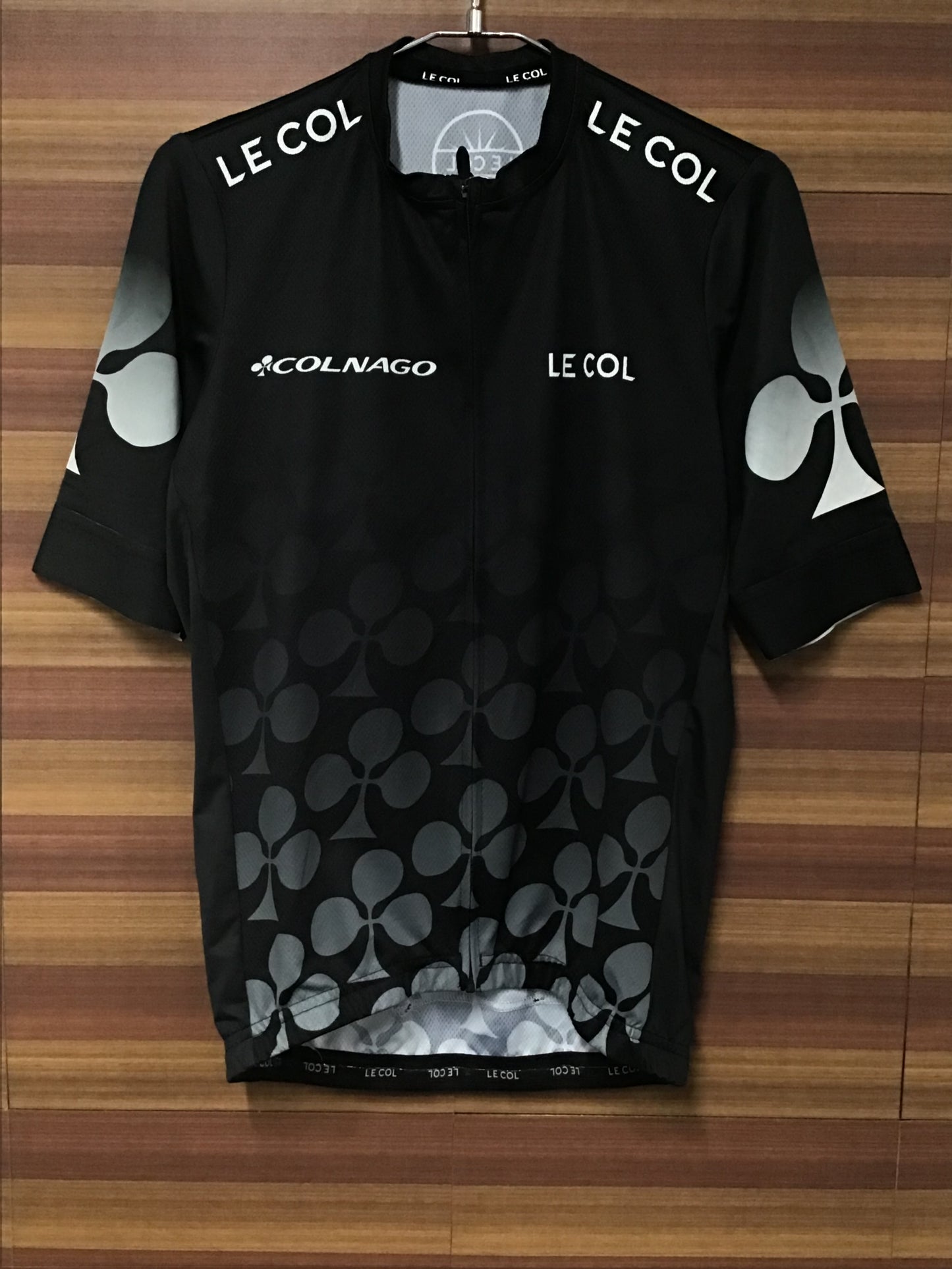GH557 ルコル LE COL 半袖 サイクルジャージ 黒 S