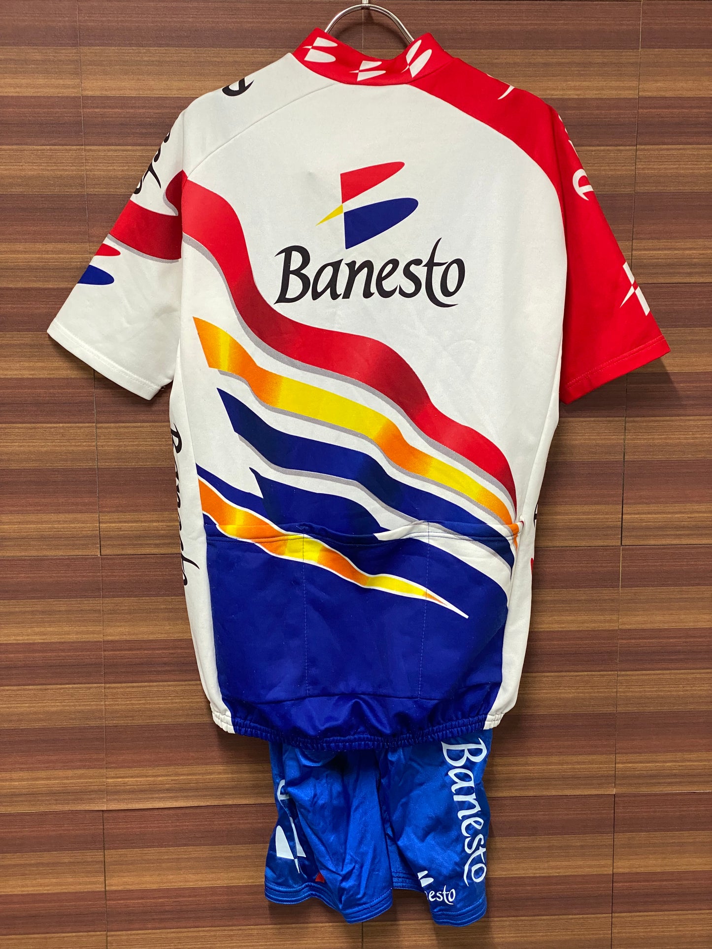 GI922 ナリーニ Nalini バネスト banesto 半袖サイクルジャージ ビブショーツ 上下セット 5サイズ L/XL相当