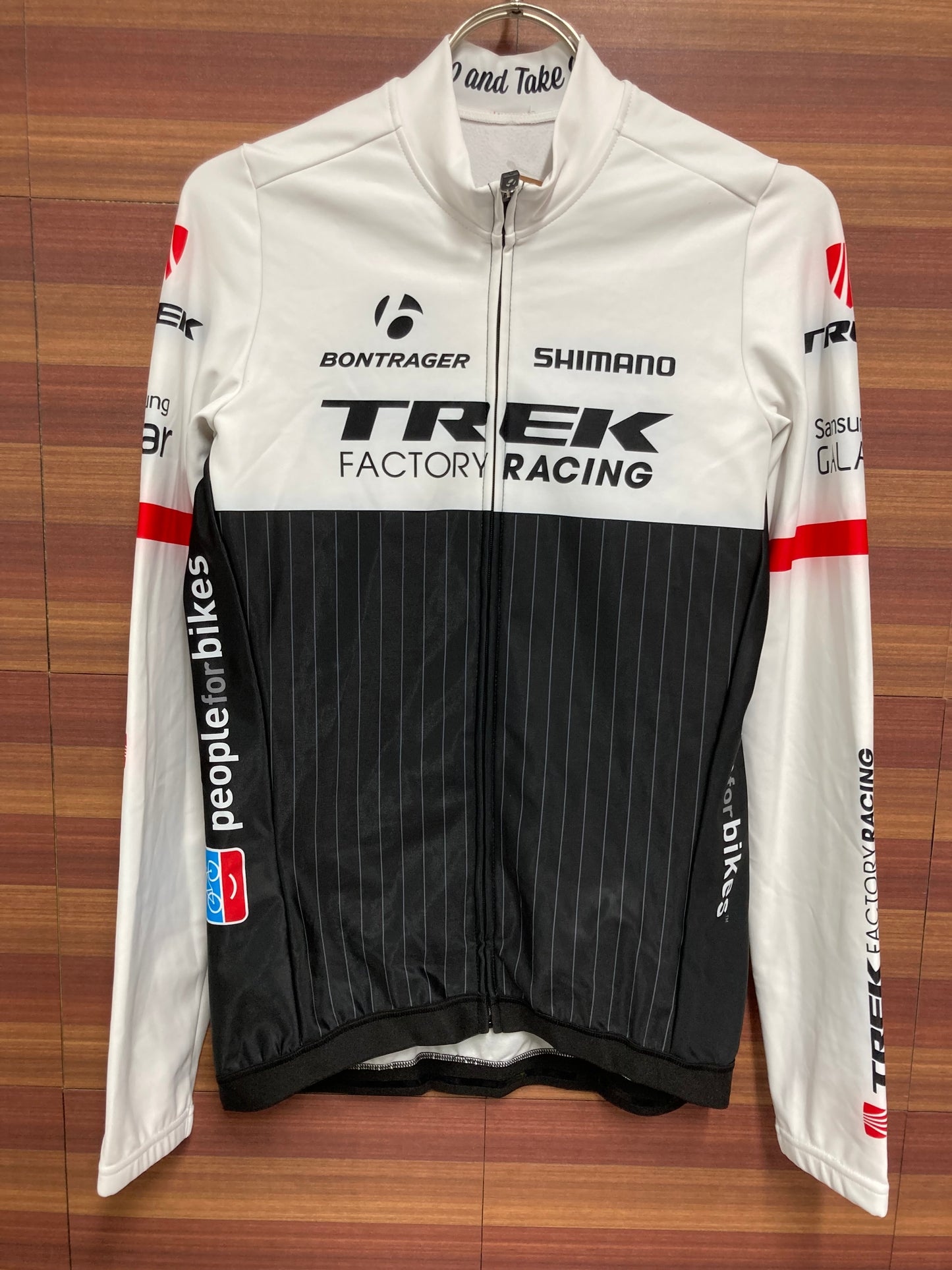 GC434 ボントレガー BONTRAGER トレック TREK レディース 裏起毛 長袖 サイクルジャージ 白黒 M