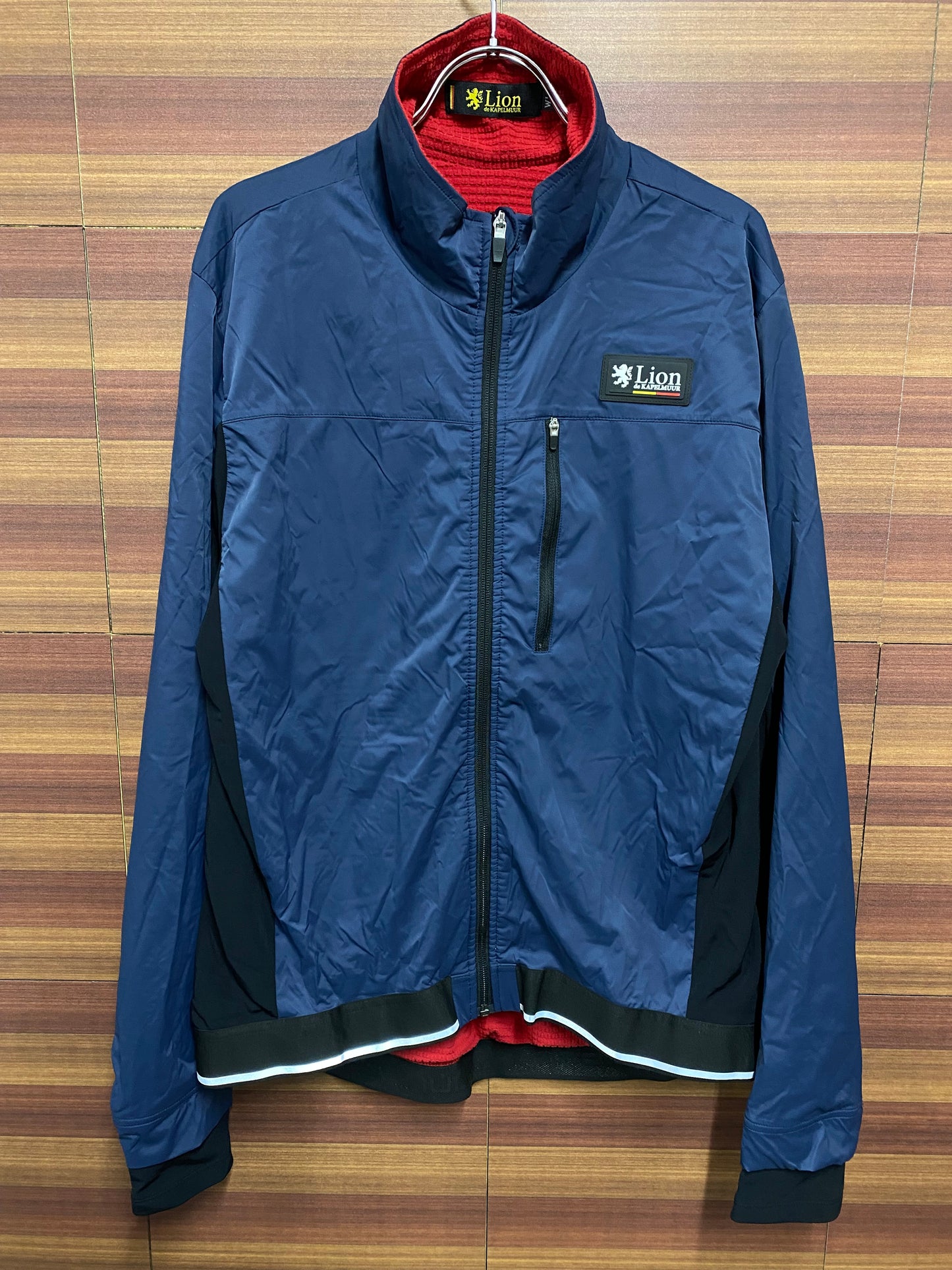 HJ969 リオンドカペルミュール Lion de Kapelmuur 長袖 ダウンジャケット ネイビー WL 裏起毛 防風