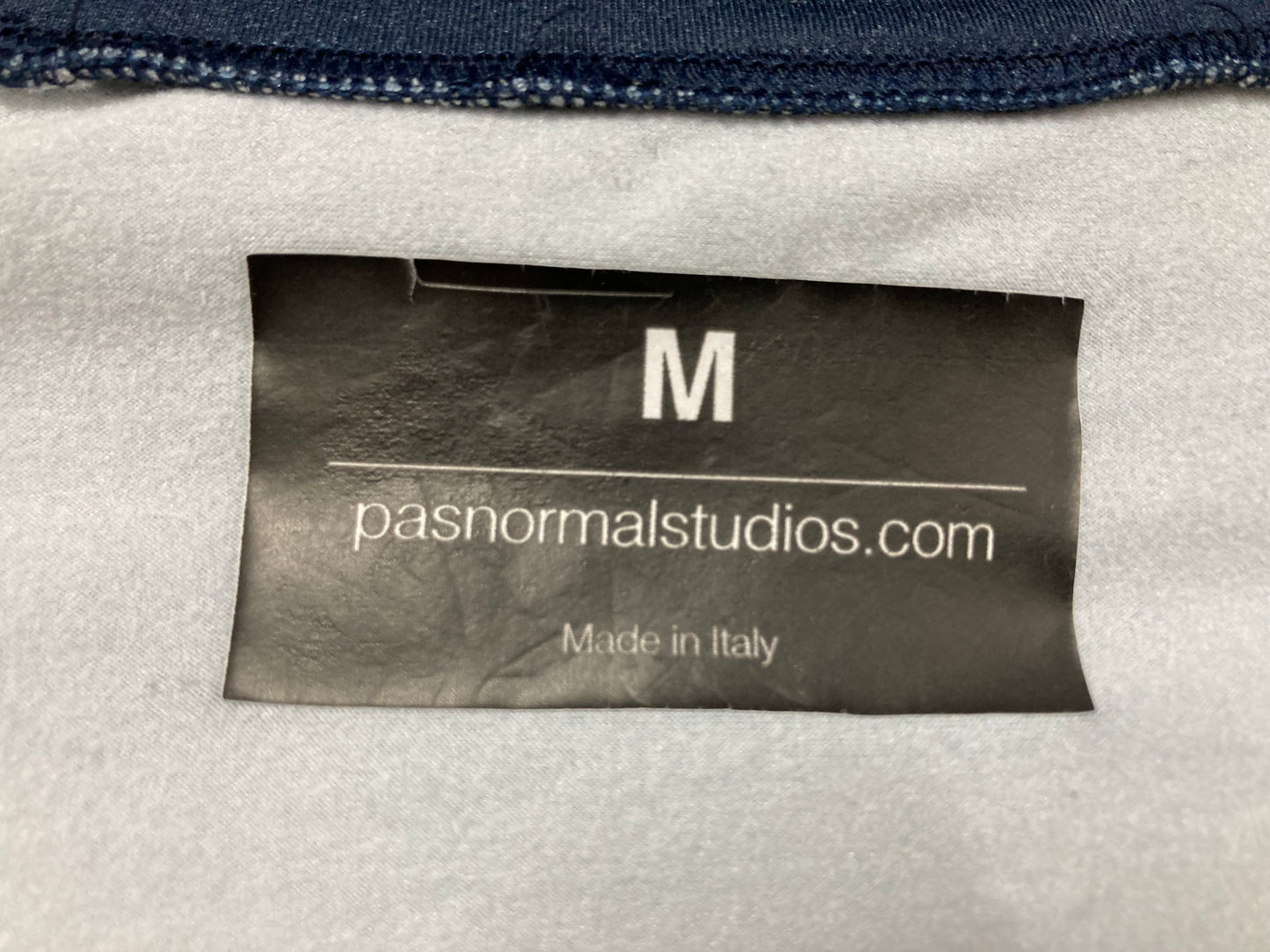 GZ810 パスノーマルスタジオ PAS NORMAL STUDIOS 長袖 サイクルジャージ 茶 紺 M 裏起毛 ※擦れ