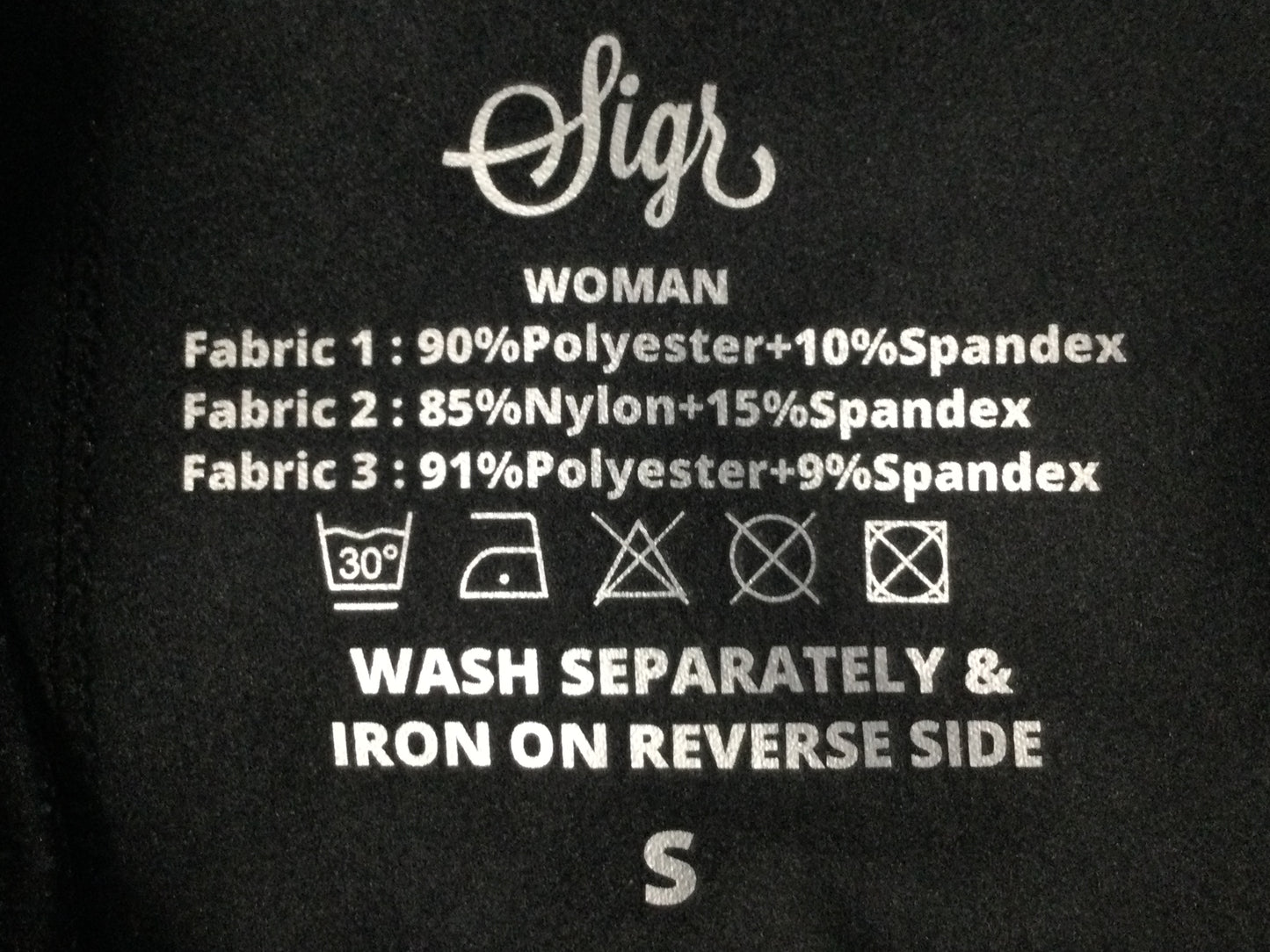 GN548 ★ シーガ― Sigr RIKSVAG 92 CARGO LONG WOMEN ビブタイツ 黒 裏起毛 S