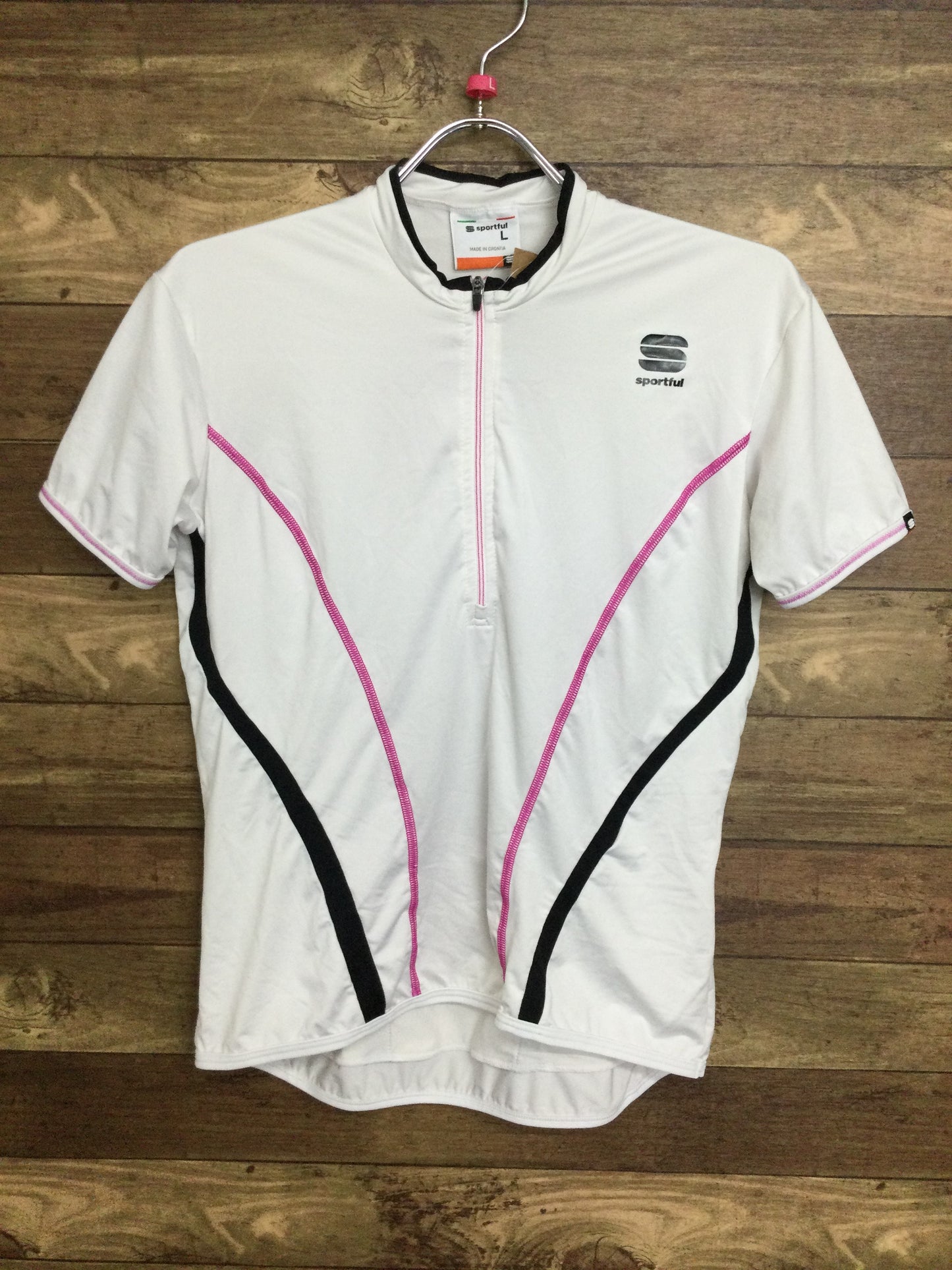 EB429 スポーツフル sportfull 半袖 サイクルジャージ L 白 レディース 211035959000
