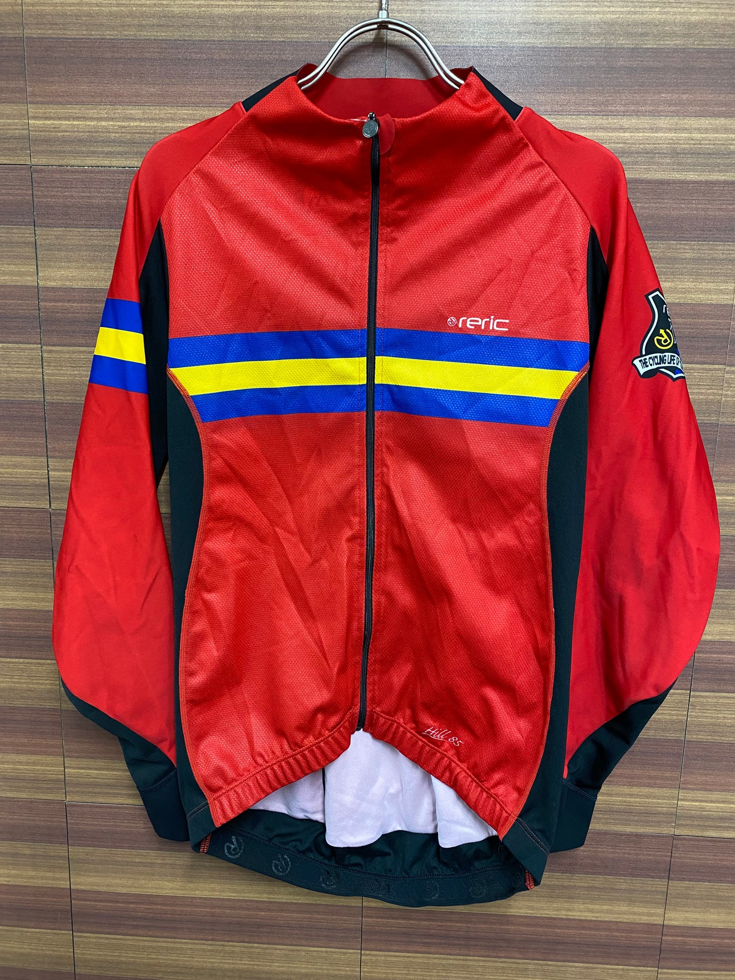 GT280 レリック reric 長袖 サイクルジャージ 赤 黒 XL