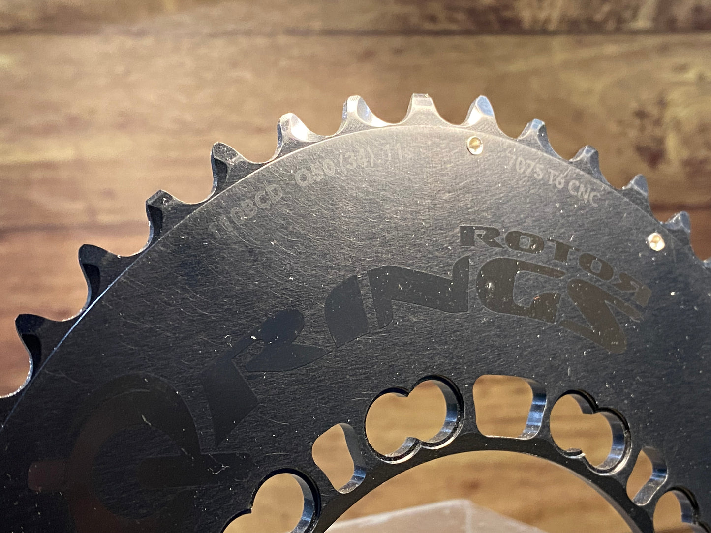 GV661 ローター ROTOR Q-RINGS AERO LIMITED BLACK アウターチェーンリング 50T 未使用品