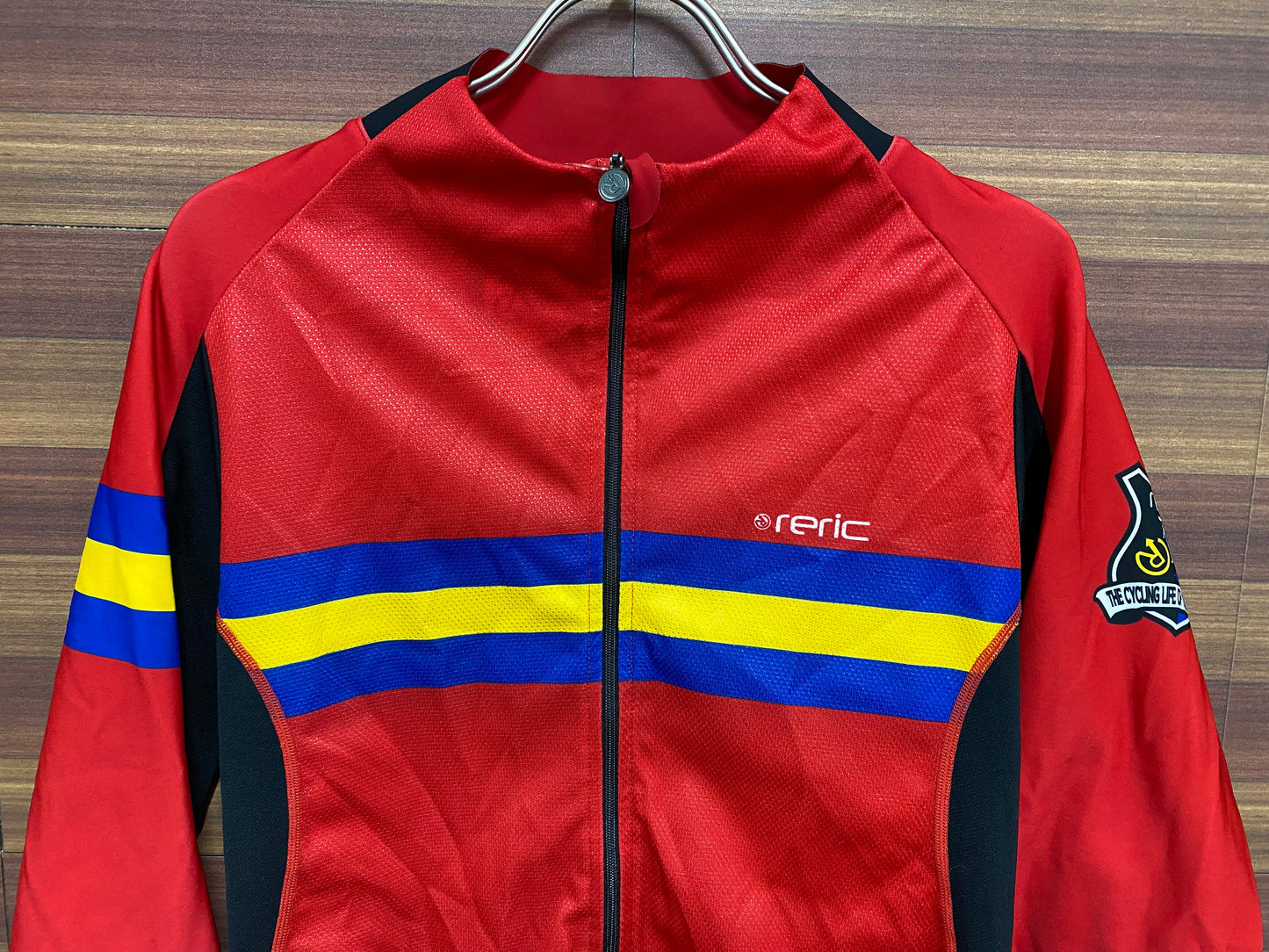GT280 レリック reric 長袖 サイクルジャージ 赤 黒 XL