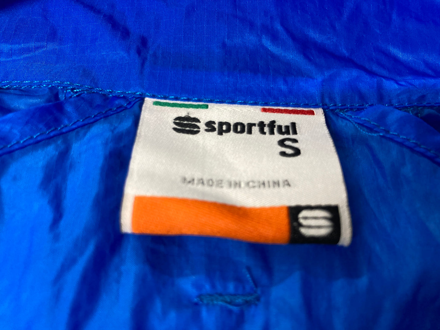 FX503 スポーツフル sportful ウィンドブレーカー サイクルベスト 青 S