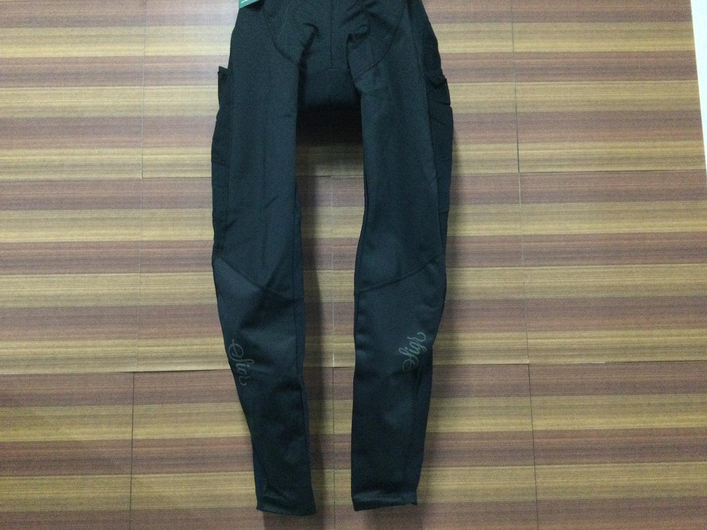 GN543 ★ シーガ― Sigr RIKSVAG 92 CARGO LONG MAN ビブタイツ 黒 裏起毛 M