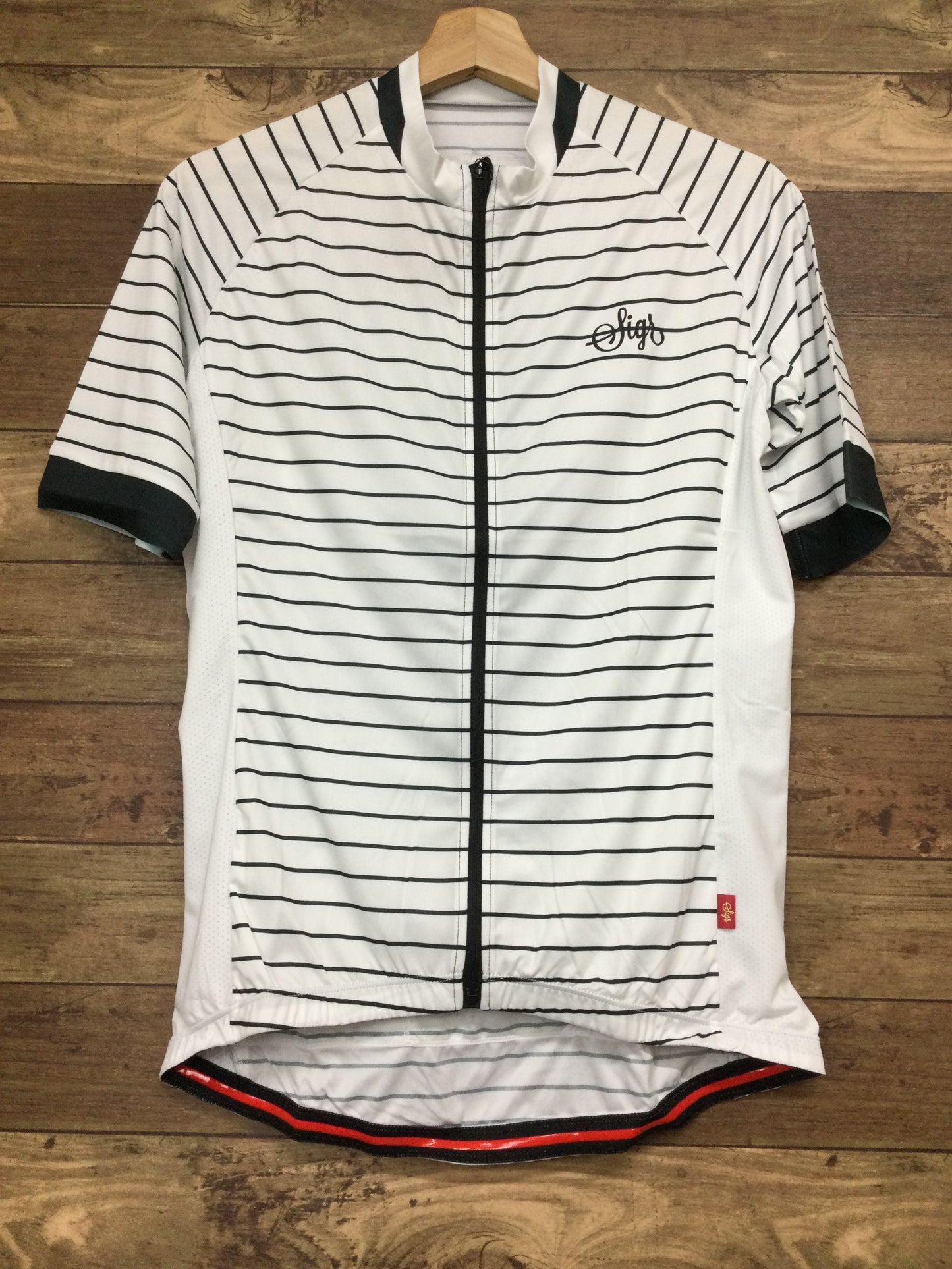 FU402 ★シーガー sigr WHITE HORIZON 半袖 サイクルジャージ M