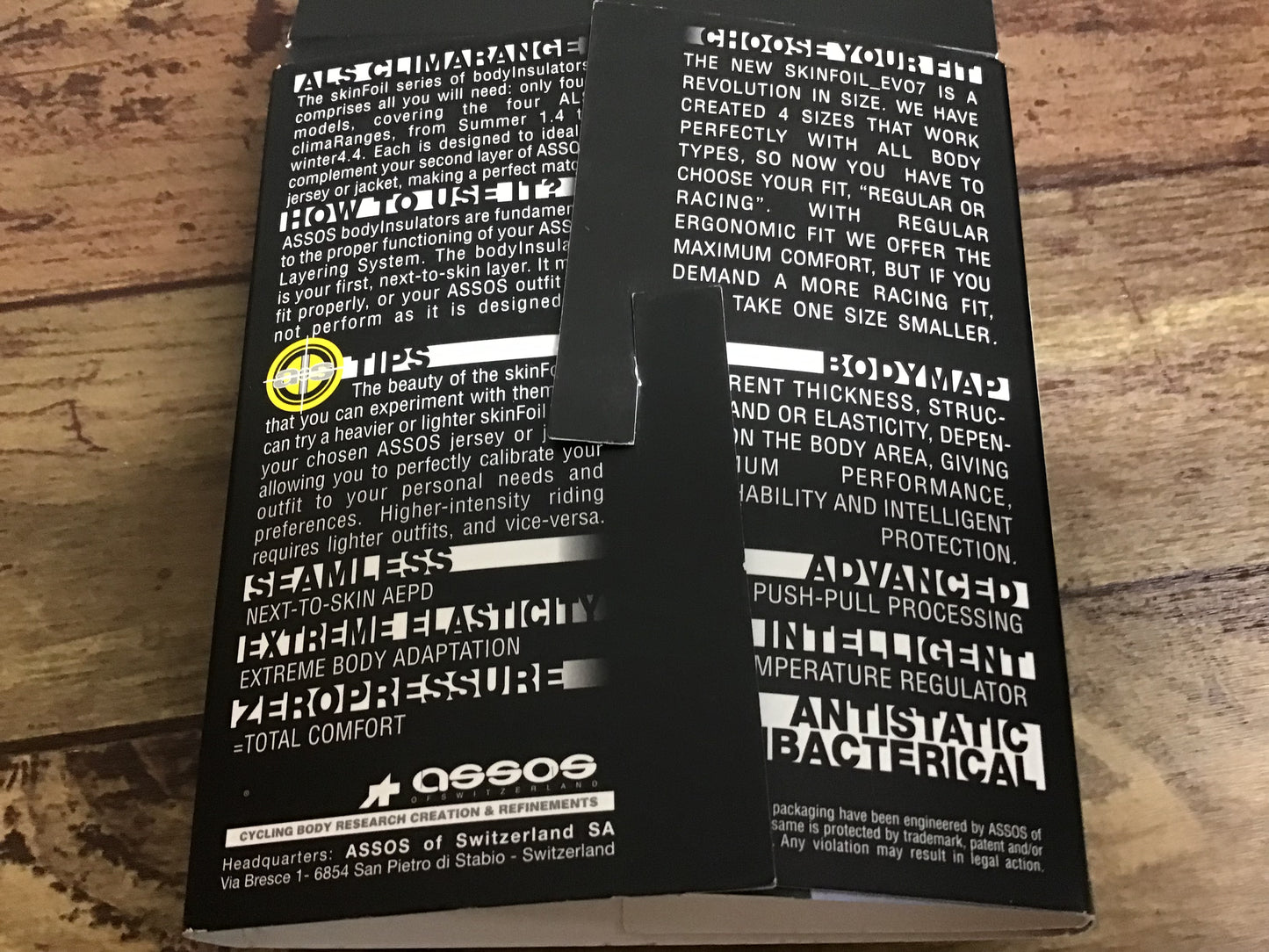 GI326 アソス ASSOS SKINFOIL ベースレイヤー II
