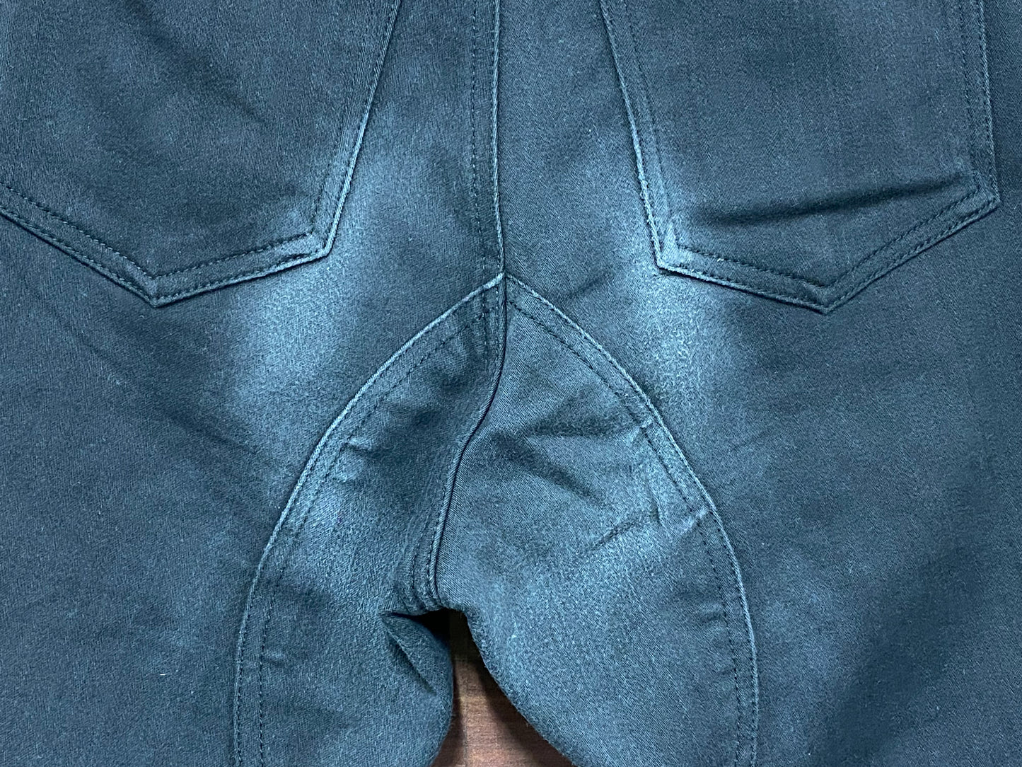 GO589 カペルミュール KAPELMUUR サイクルパンツ クロップドパンツ デニム 黒 M スレ強い