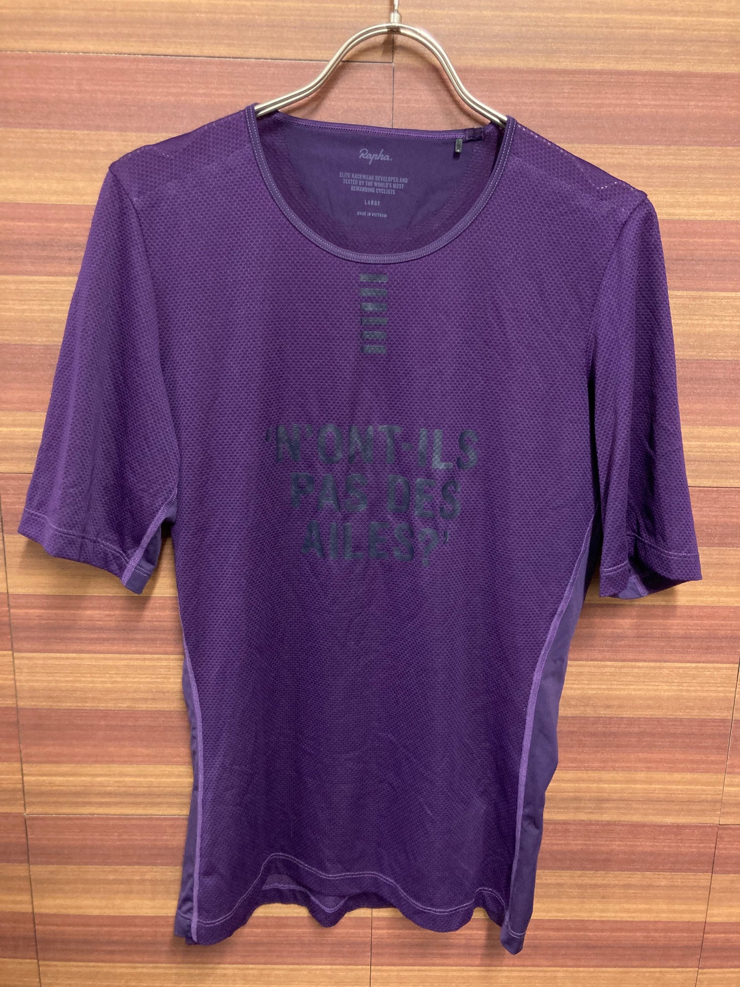 GW474 ラファ Rapha プロチーム ベースレイヤー PRO TEAM BASE LAYER SHORT SLEEVE 半袖 紫 L