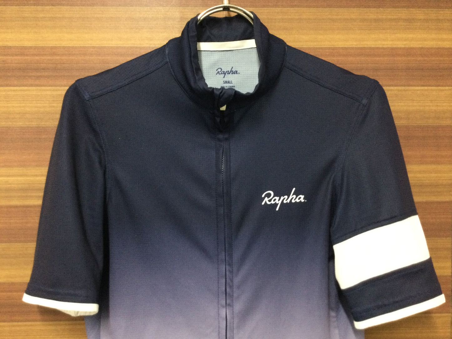 GQ789 ラファ Rapha スーパーライトウェイトジャージ SUPER LIGHTWEIGHT JERSEY 紺白 S