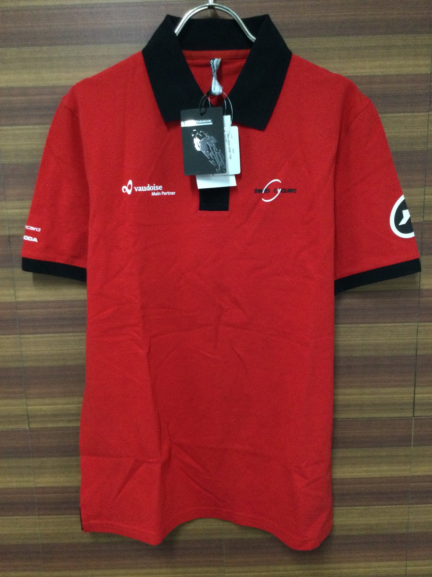 GE063 アソス assos SWISS CYCLING 半袖 ポロシャツ M 赤 ※新品、タグ付き