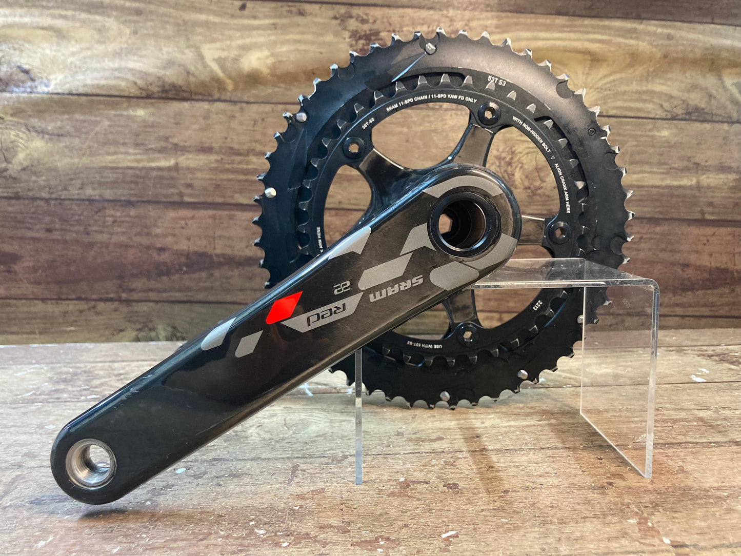 FW164 スラム SRAM レッドRED 22 クランクセット 172.5mm 53/39T PCD130