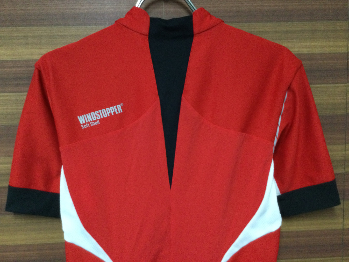 GF381 ゴアバイクウェア GORE BIKE WEAR WINDSTOPPER 半袖 サイクルジャージ 赤 M