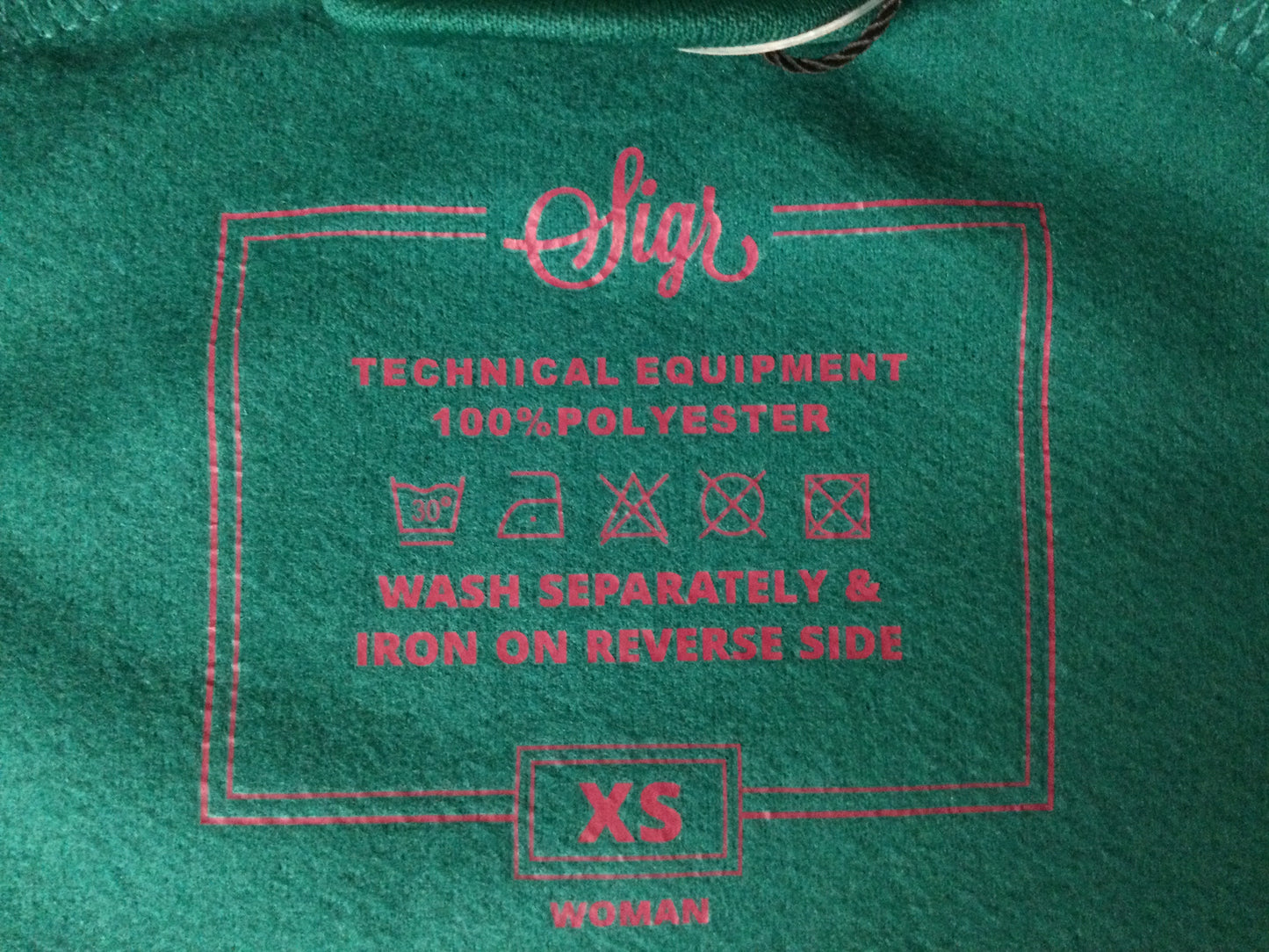 GG955 ★ シーガー Sigr KROKUS WOMAN 長袖サイクルジャージ 緑 XS