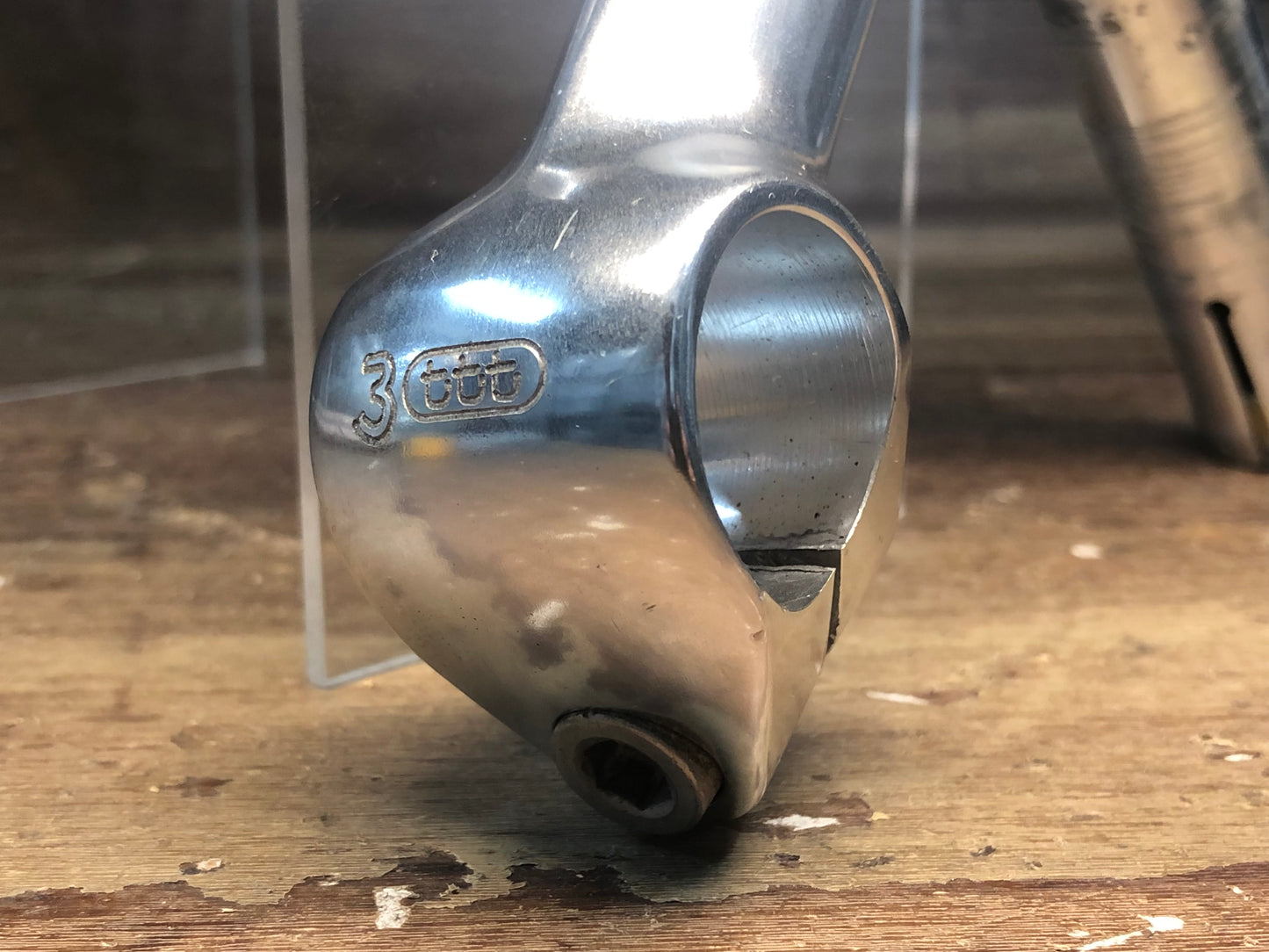 GW296 3T 3ttt Wenger スレッド クイル ステム 120mm Φ25.4 コラム径22.2mm ※傷あり