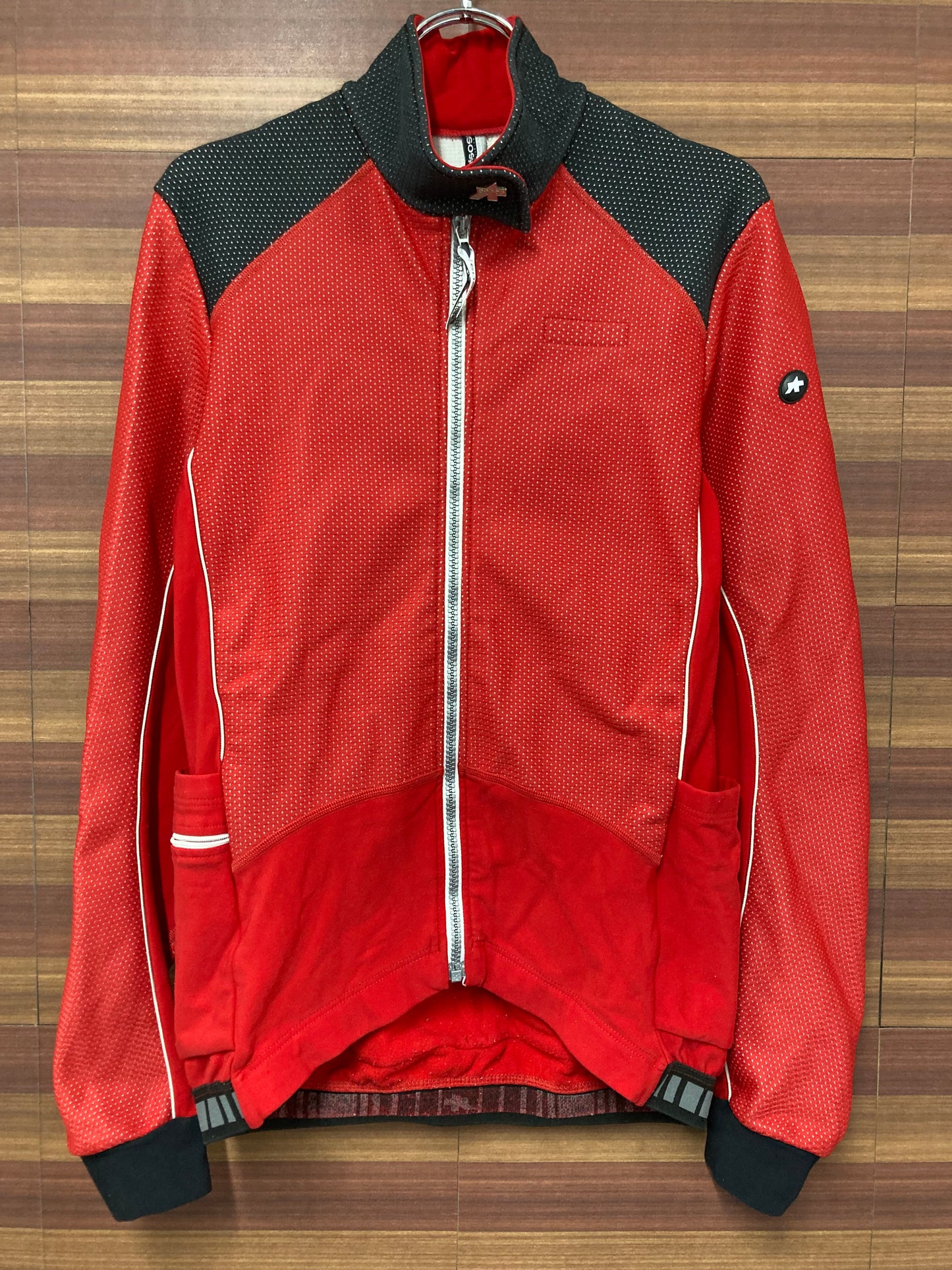 GZ506 アソス assos 長袖 サイクルジャケット 赤 M ※タグ剥げ