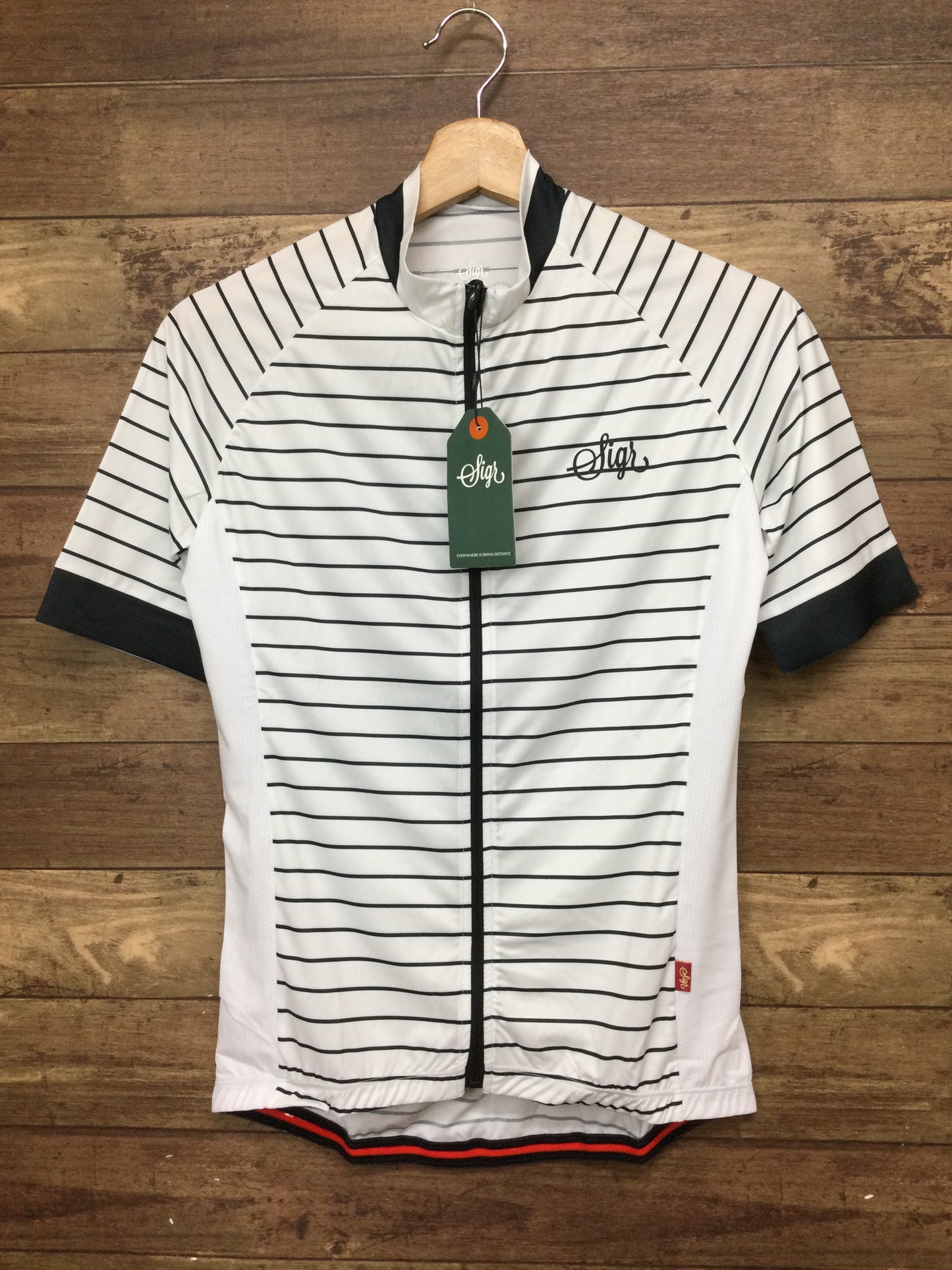 FU399 ★シーガーsigr WHITE HORIZON 半袖 サイクルジャージ XS